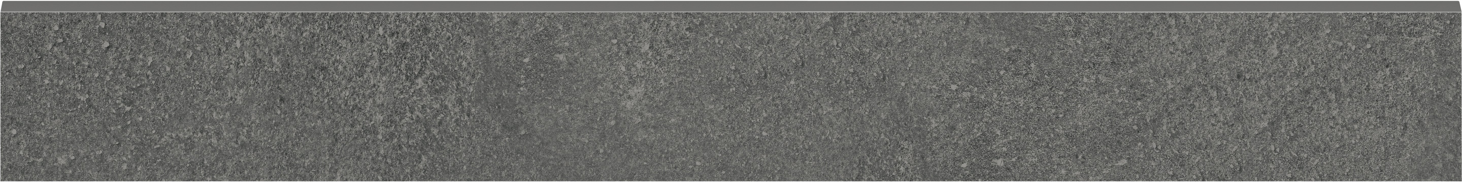 Mjork Carbon porcelain trim by Anatolia, top-down product view, 3"×24"×11/32" size. Turkish porcelain for floors and walls.