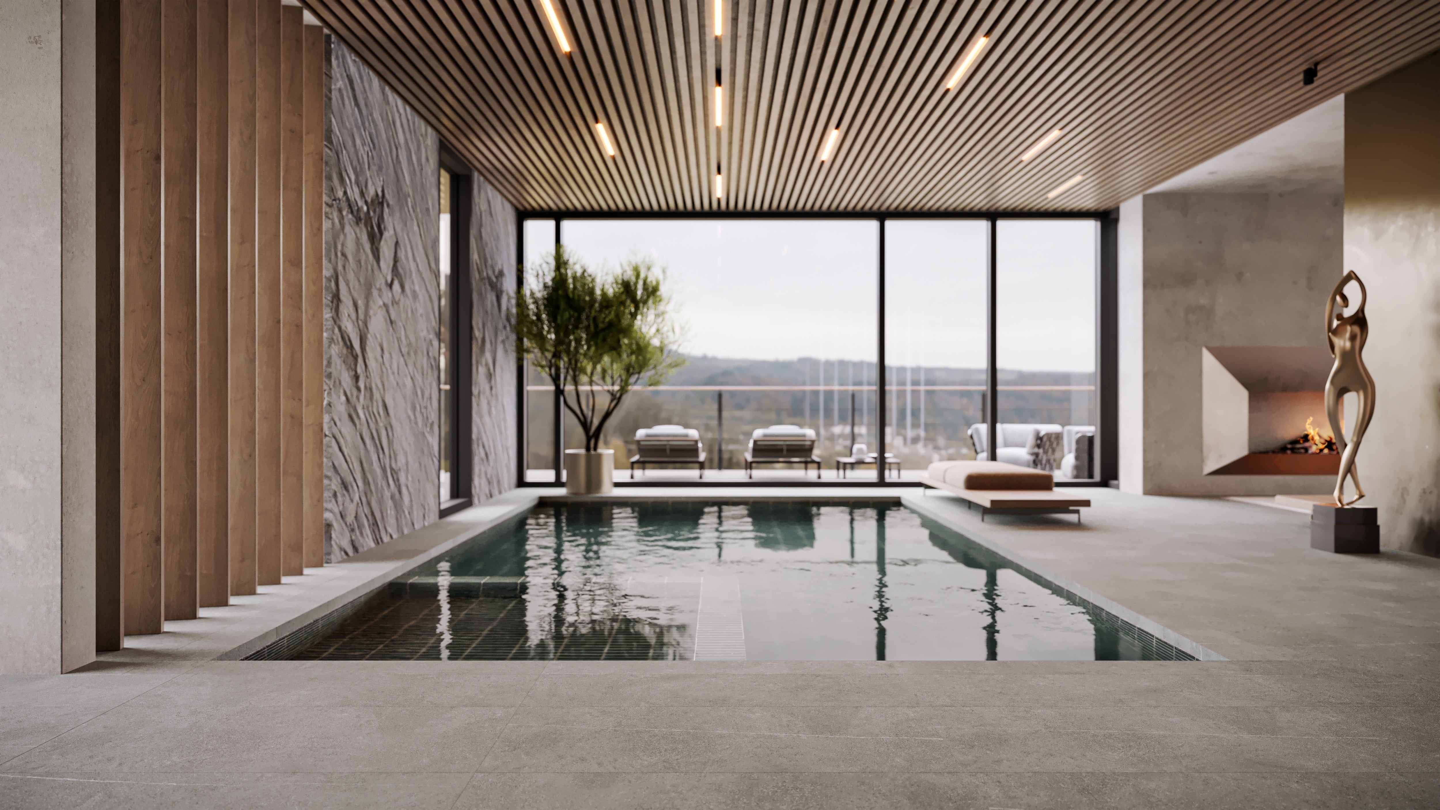 MJORK: Mica Porcelain Field Tile (24"×48"×5/16" | Matte | Rectified)