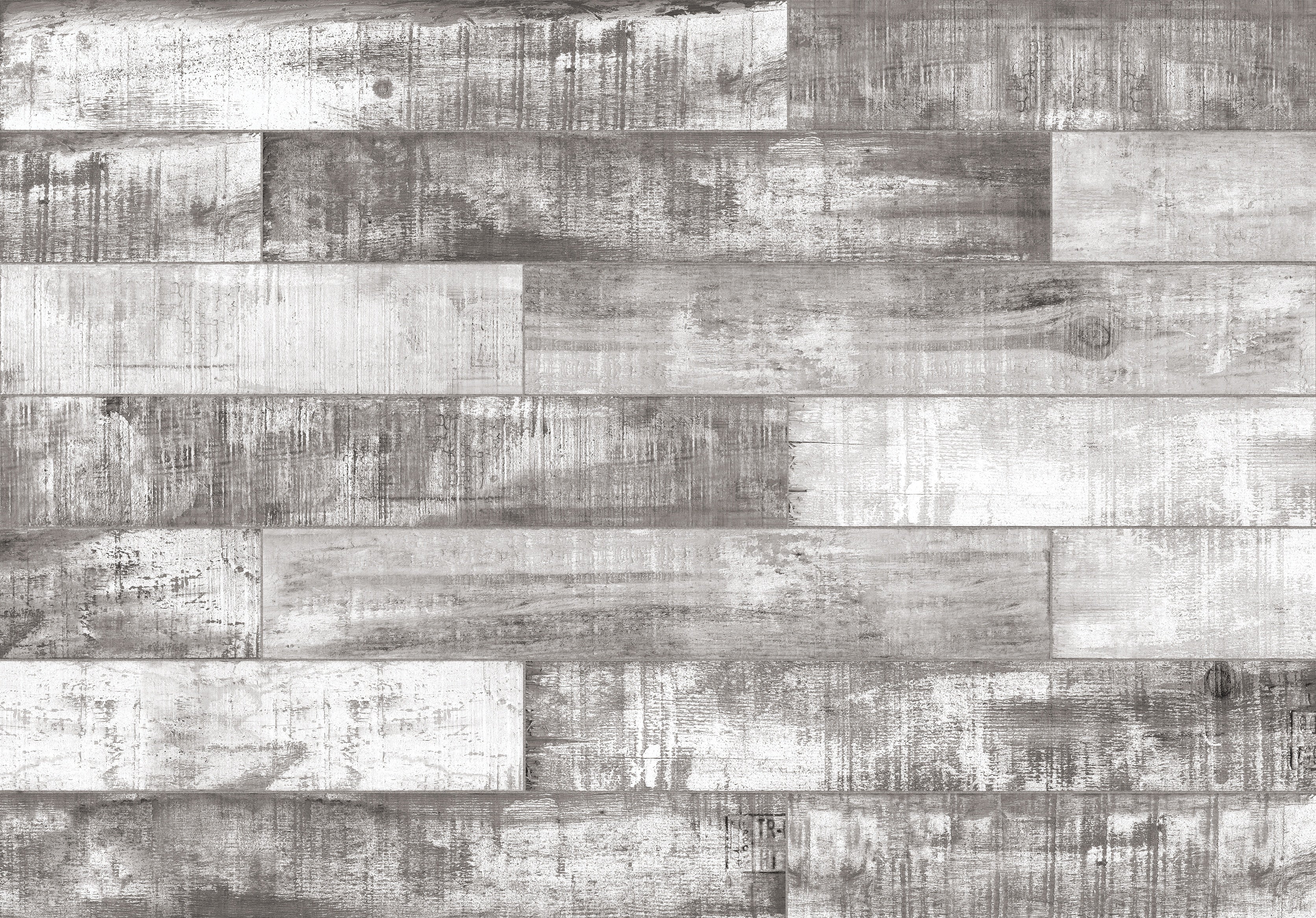 Muskoka Ash porcelain field tile by Anatolia, top-down product view, 6"×36"×3/8" size. Turkish porcelain for floors and walls.