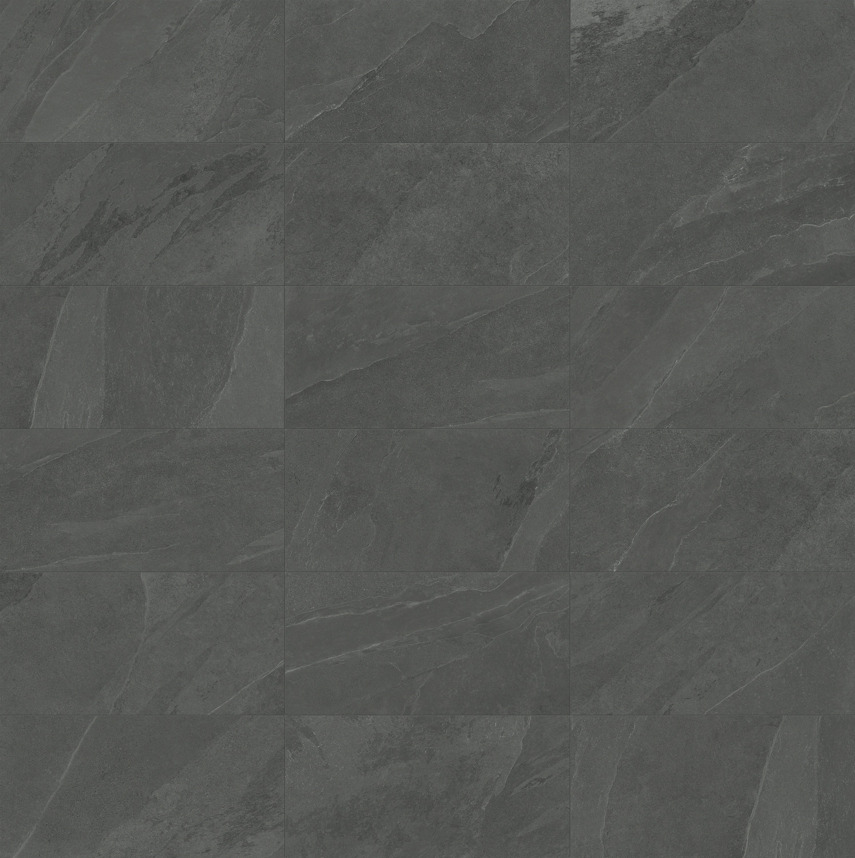 Nord Carbon porcelain trim by Anatolia, top-down product view, 3"×24"×11/32" size. Turkish porcelain for floors and walls.