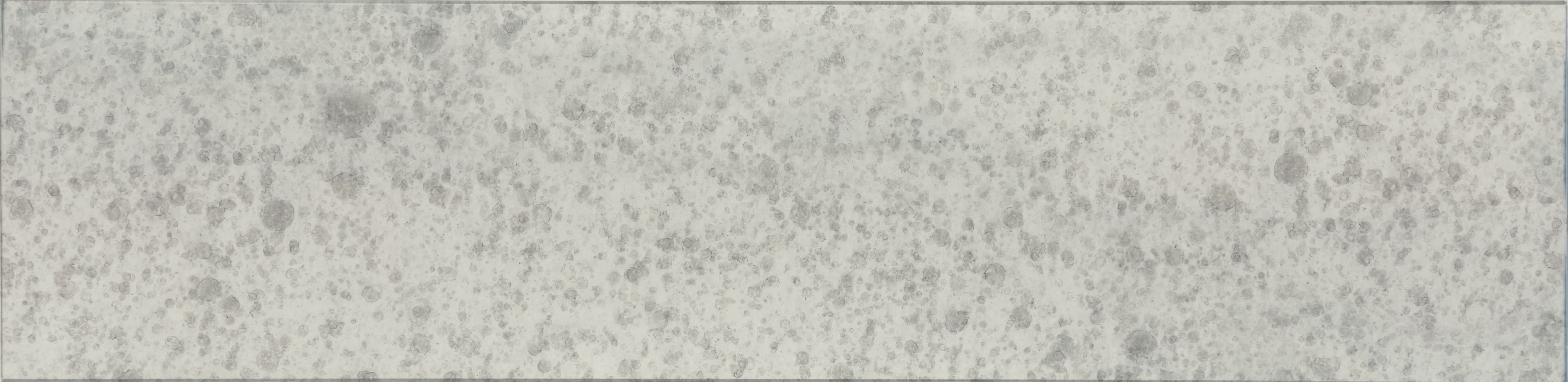 Obsidian Antique Silver glass field tile by Anatolia, top-down product view, 3"×12"×1/4" size. Chinese glass for floors and walls.