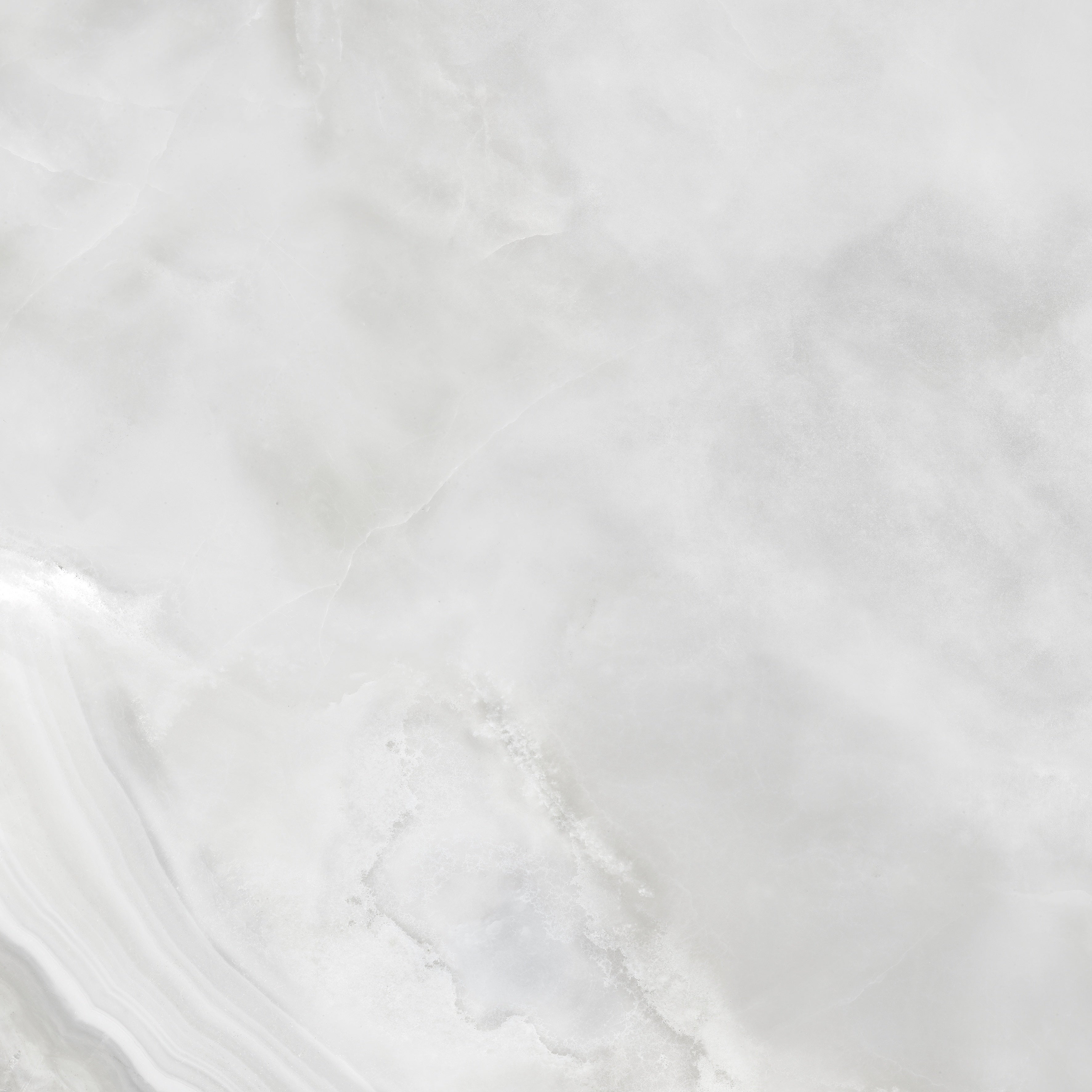 Plata Onyx Crystallo porcelain field tile by Anatolia, top-down product view, 24"×11/32" size. Indian porcelain for floors and walls.