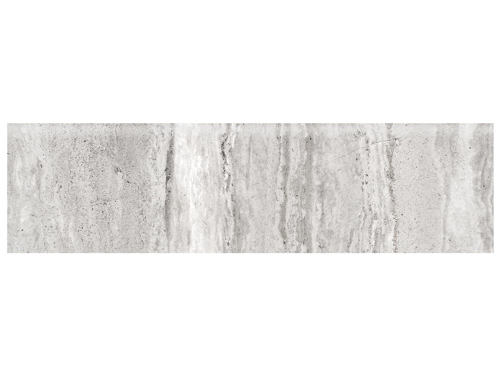 Precept Ice porcelain bullnose trim by Anatolia Tile, top-down product view.