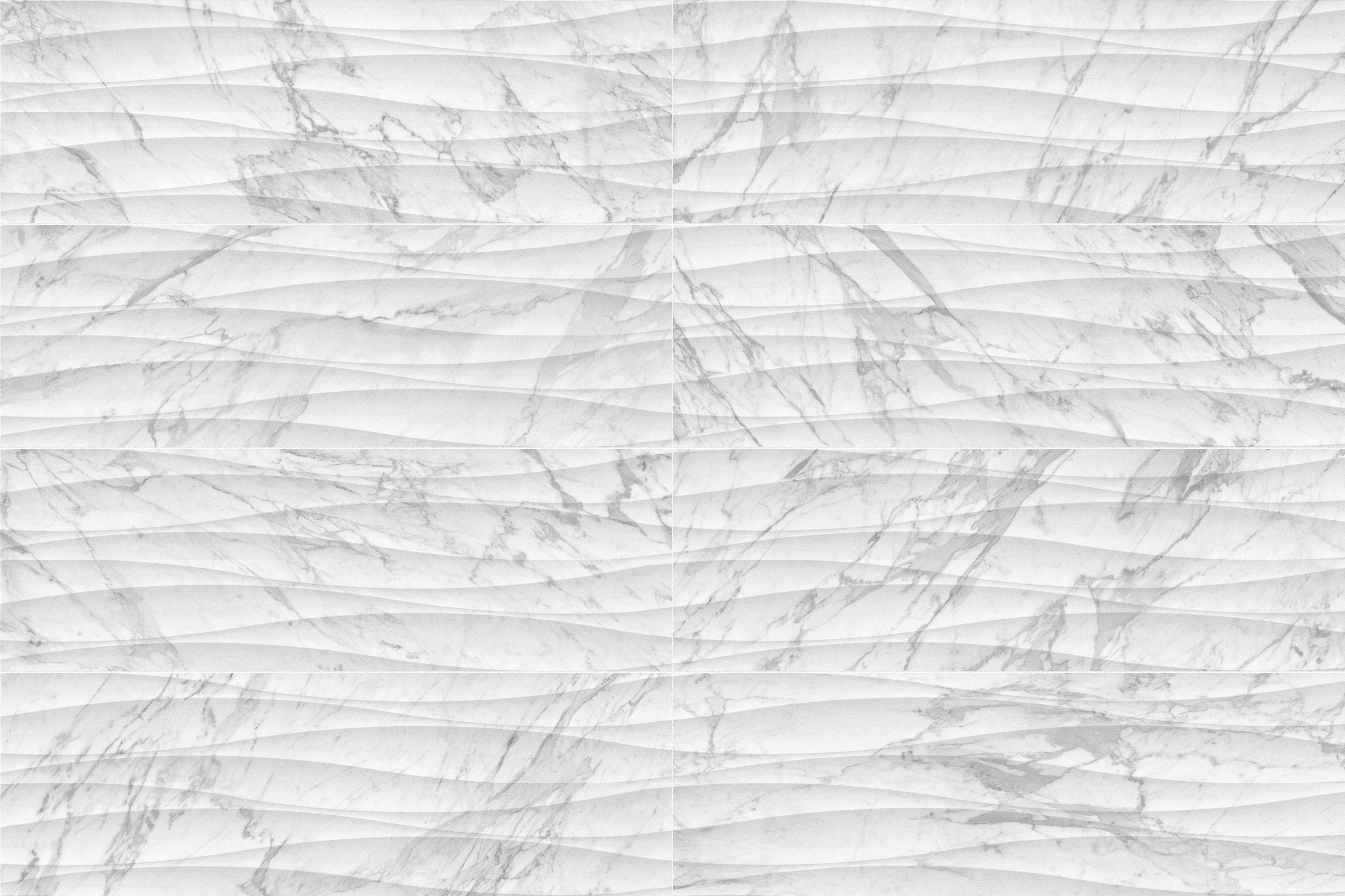 Raffino Bianco Vita ceramic field tile by Anatolia, top-down product view, 12"×36"×3/8" size. Turkish ceramic for floors and walls.