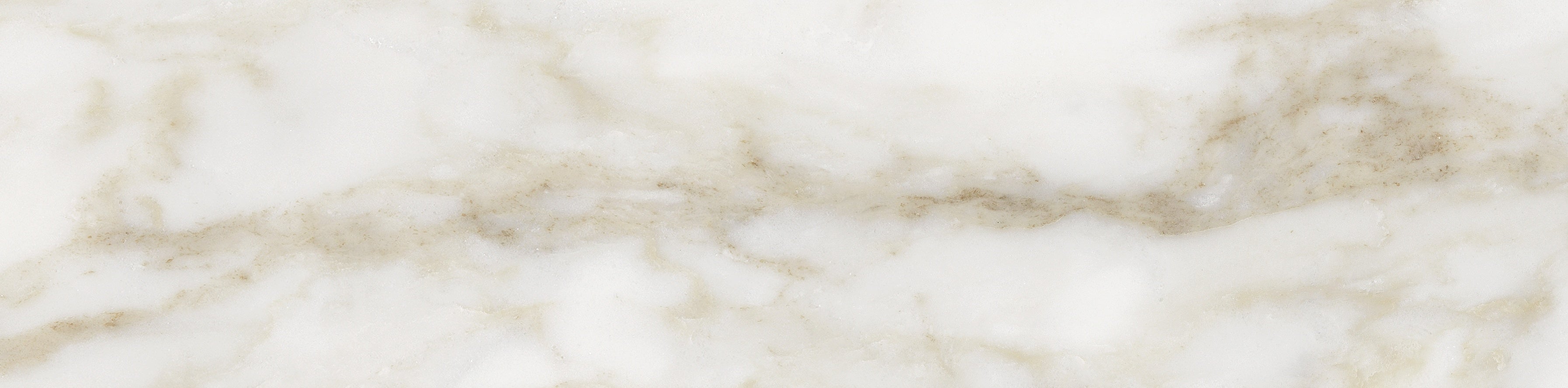 Raffino Calacatta Dolce ceramic field tile by Anatolia, top-down product view, 3"×12"×11/32" size. Turkish ceramic for floors and walls.