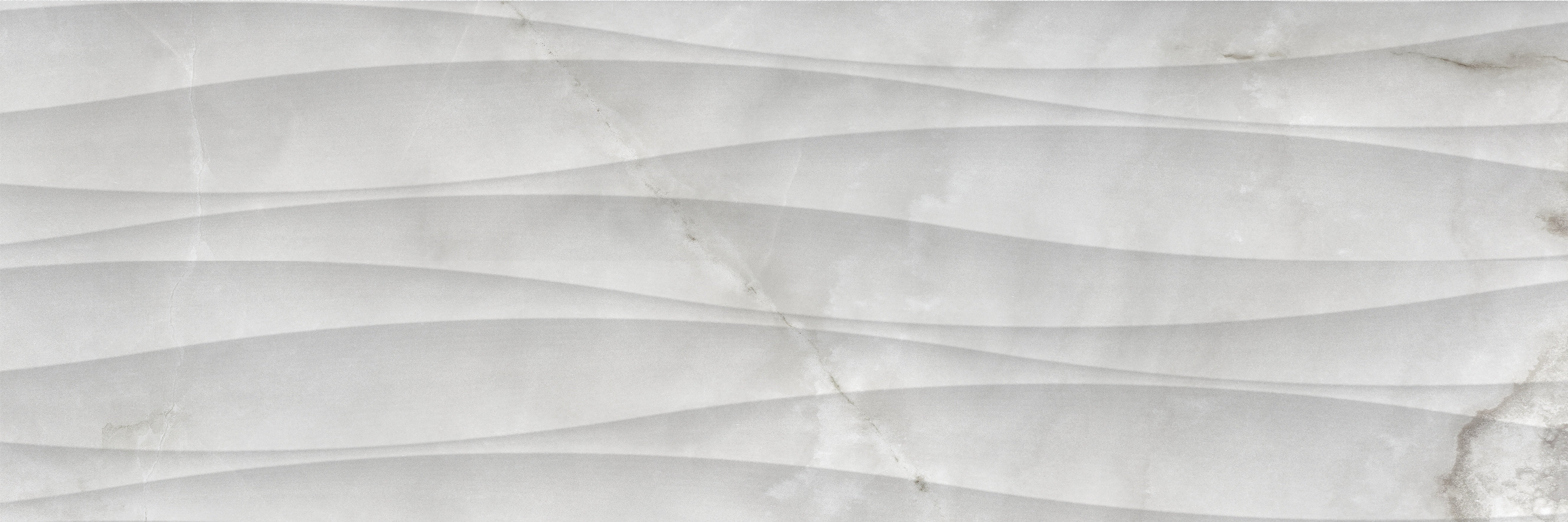 Raffino Onyx Suave ceramic field tile by Anatolia, top-down product view, 12"×36"×3/8" size. Turkish ceramic for floors and walls.