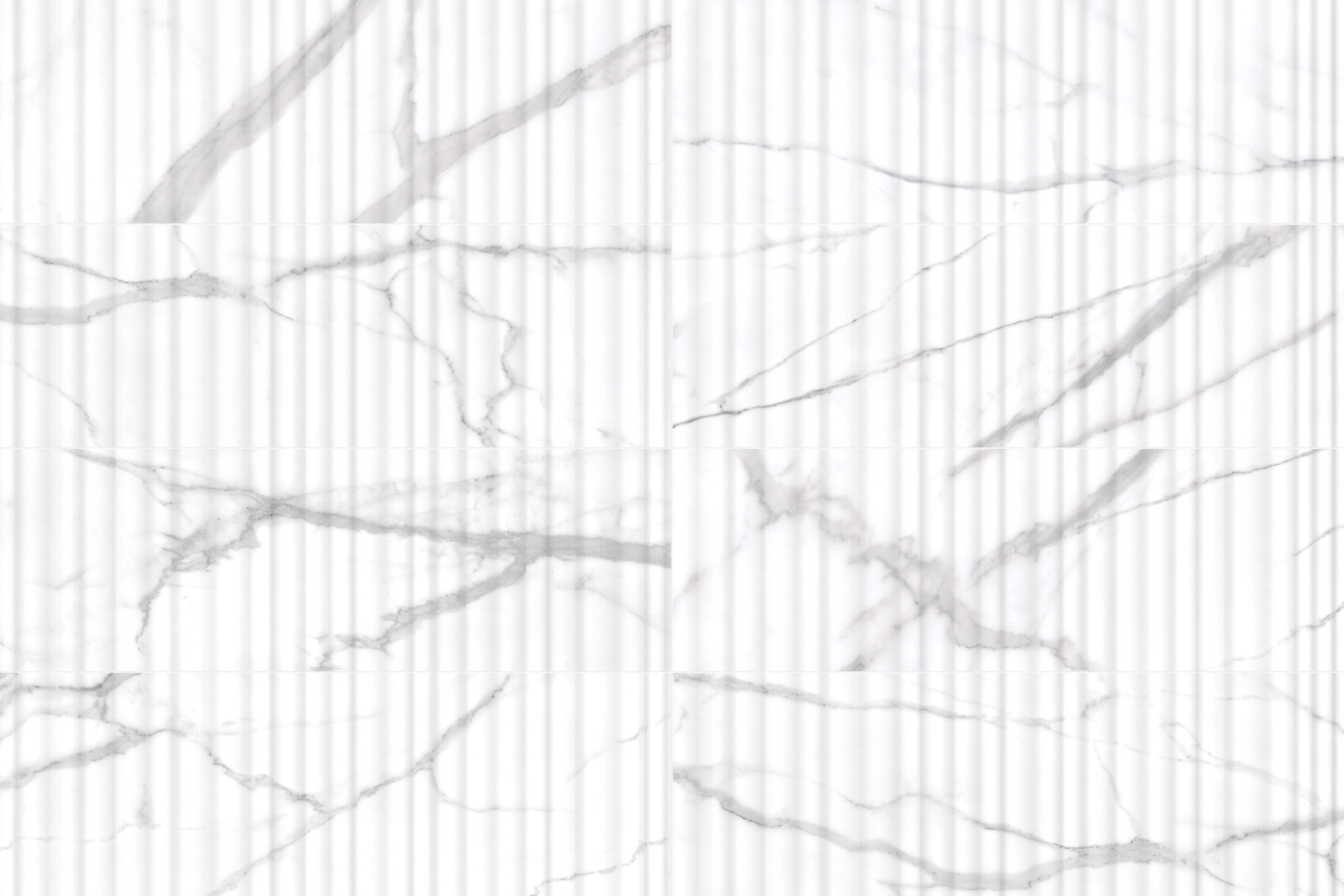 Raffino Statuario Valore ceramic field tile by Anatolia, top-down product view, 12"×36"×3/8" size. Turkish ceramic for floors and walls.