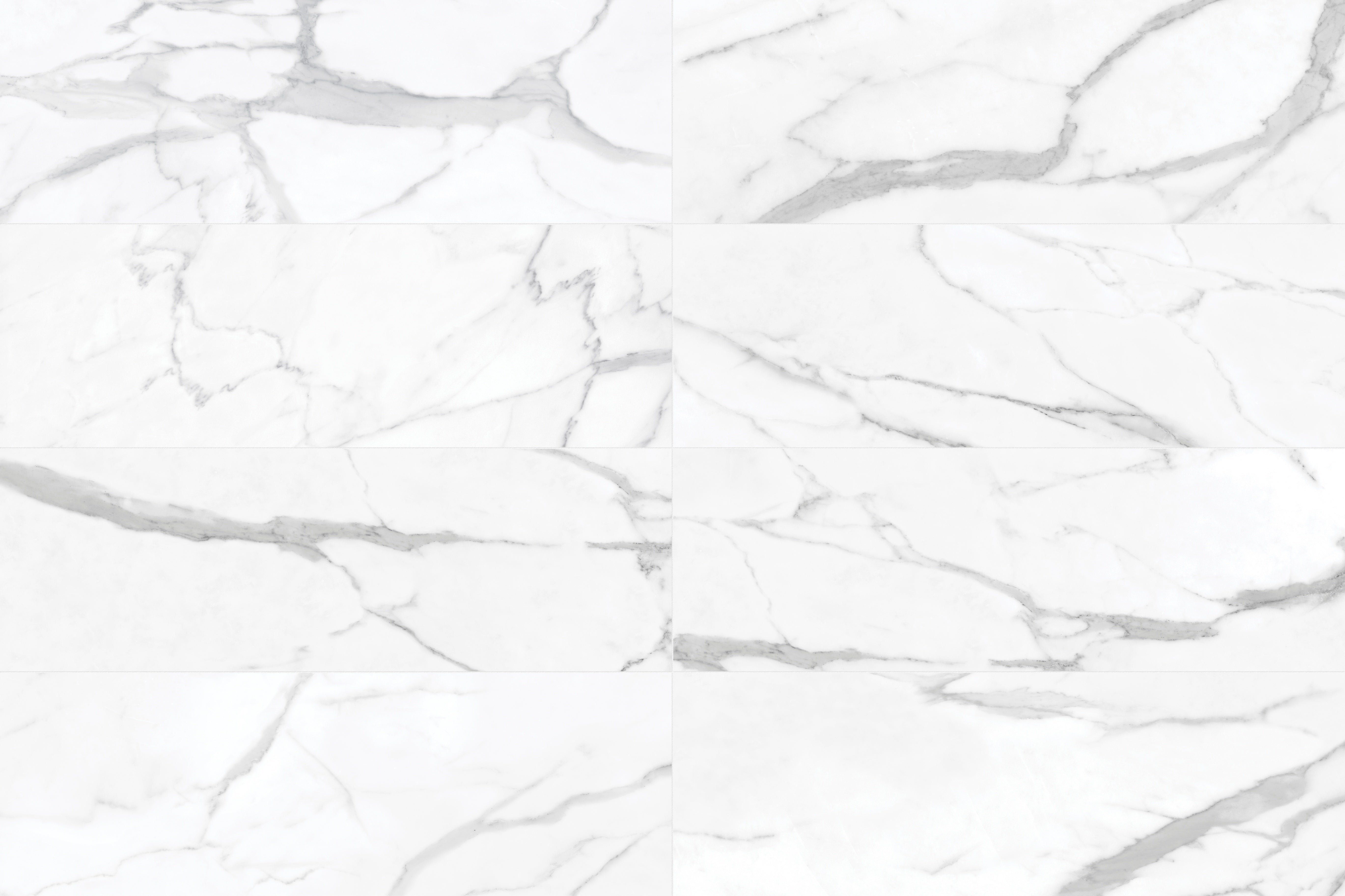 Raffino Statuario Valore ceramic field tile by Anatolia, top-down product view, 12"×36"×3/8" size. Turkish ceramic for floors and walls.