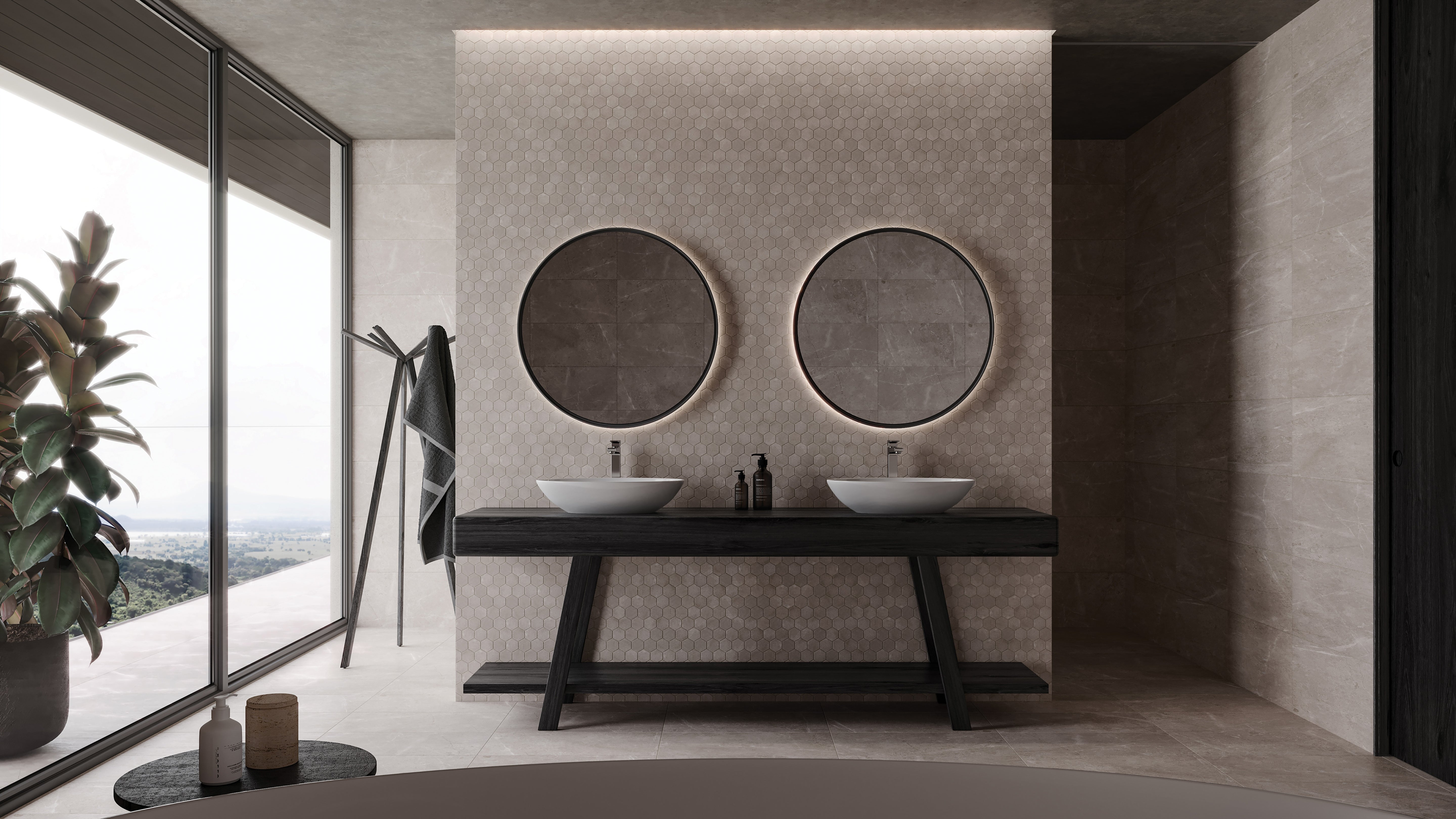 Ritz Gray marble trim by Anatolia, top-down product view, 1/2"×12"×5/8" size. Turkish marble for floors and walls.