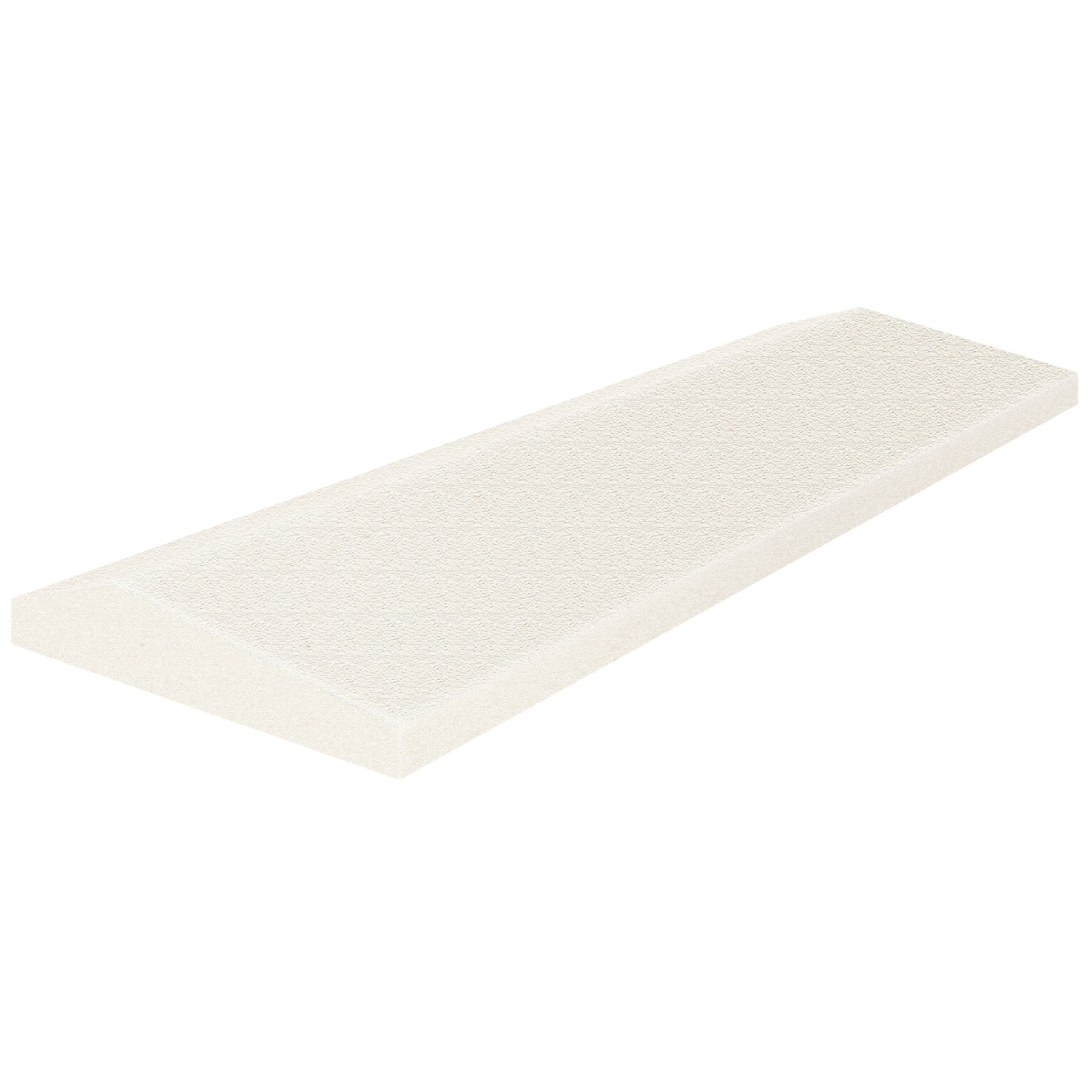 Serene Ivory limestone field tile by Anatolia, top-down product view, 4"×12"×3/4" size. Turkish limestone for floors and walls.