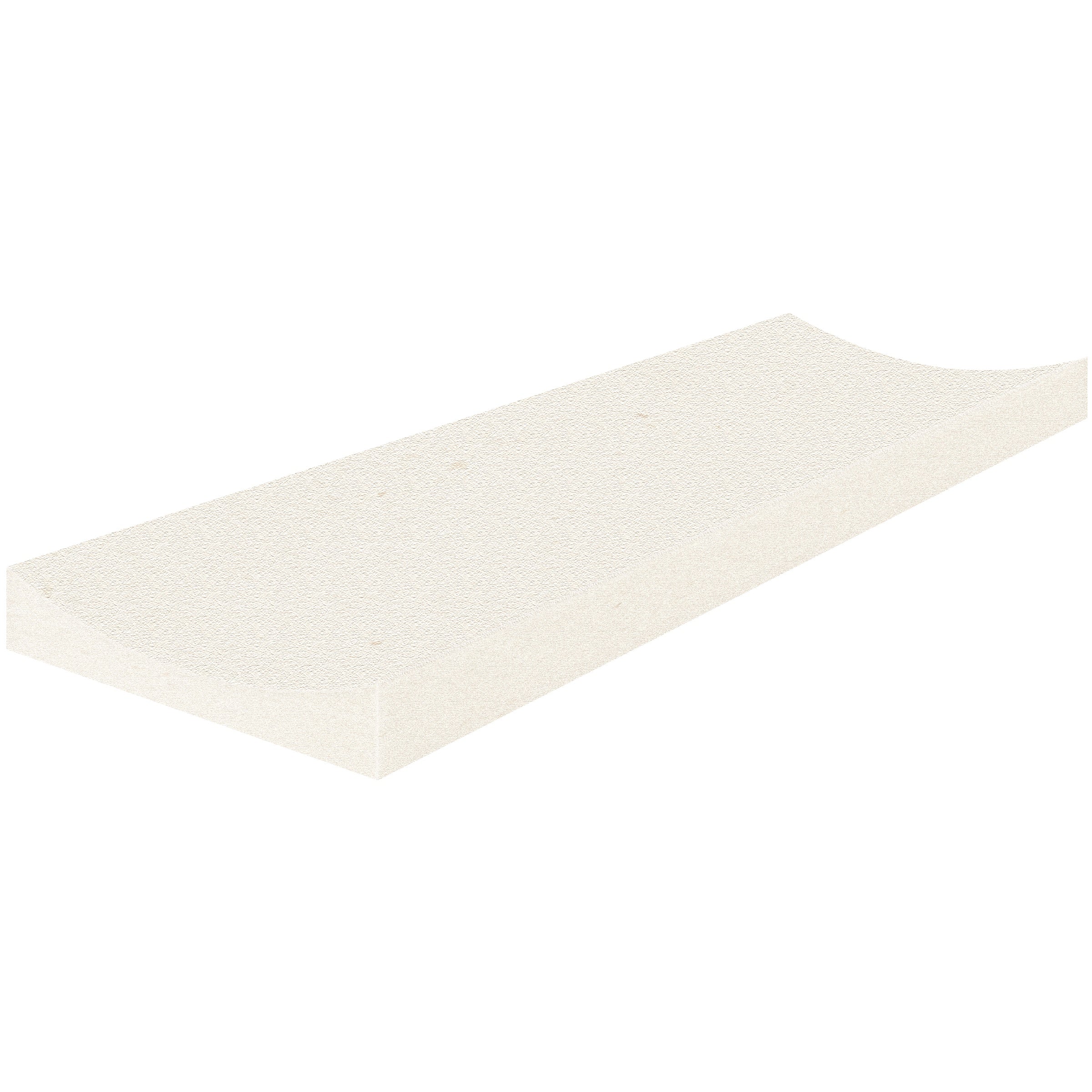 Serene Ivory limestone field tile by Anatolia, top-down product view, 4"×12"×23/32" size. Turkish limestone for floors and walls.