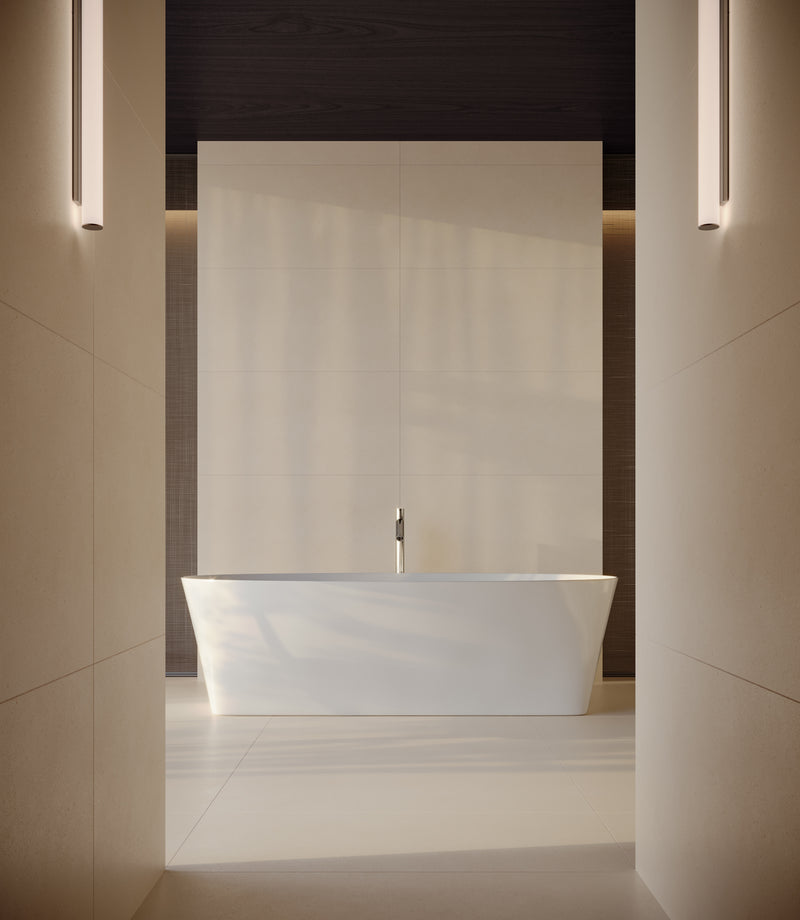 Anatolia Serene Ivory honed limestone tile in a room setting — available at Surface Group lifestyle image