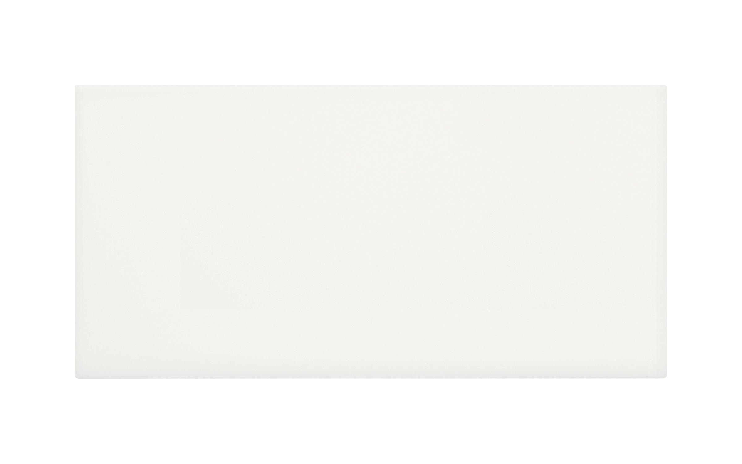 SOHO: Canvas White Ceramic Field Tile (3"×6"×9/32" | Matte | Pressed)