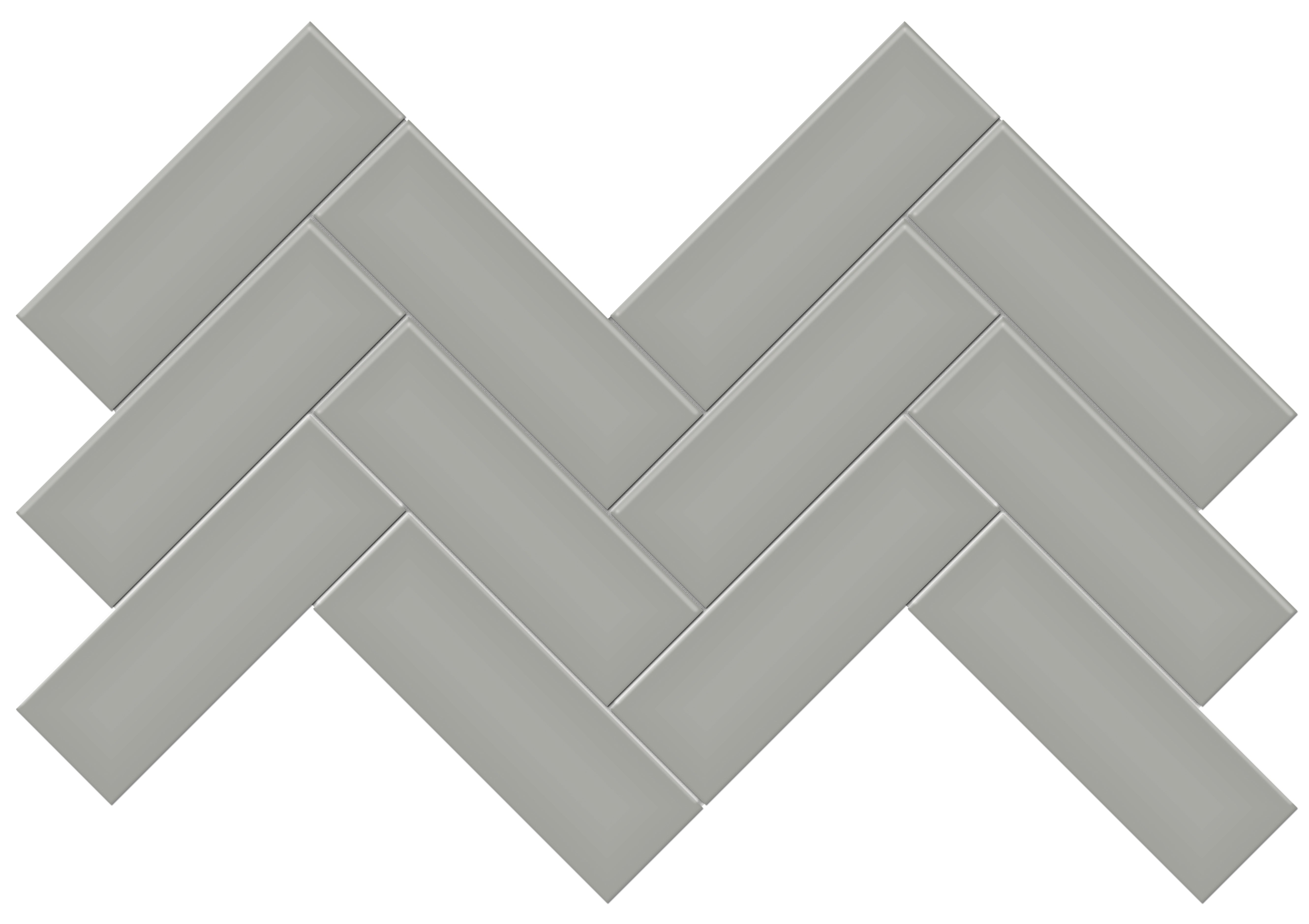 Soho Cement Chic porcelain mosaic by Anatolia, top-down product view, 8 7/32"×16 5/8"×1/4" size. Malaysian porcelain for floors and walls.