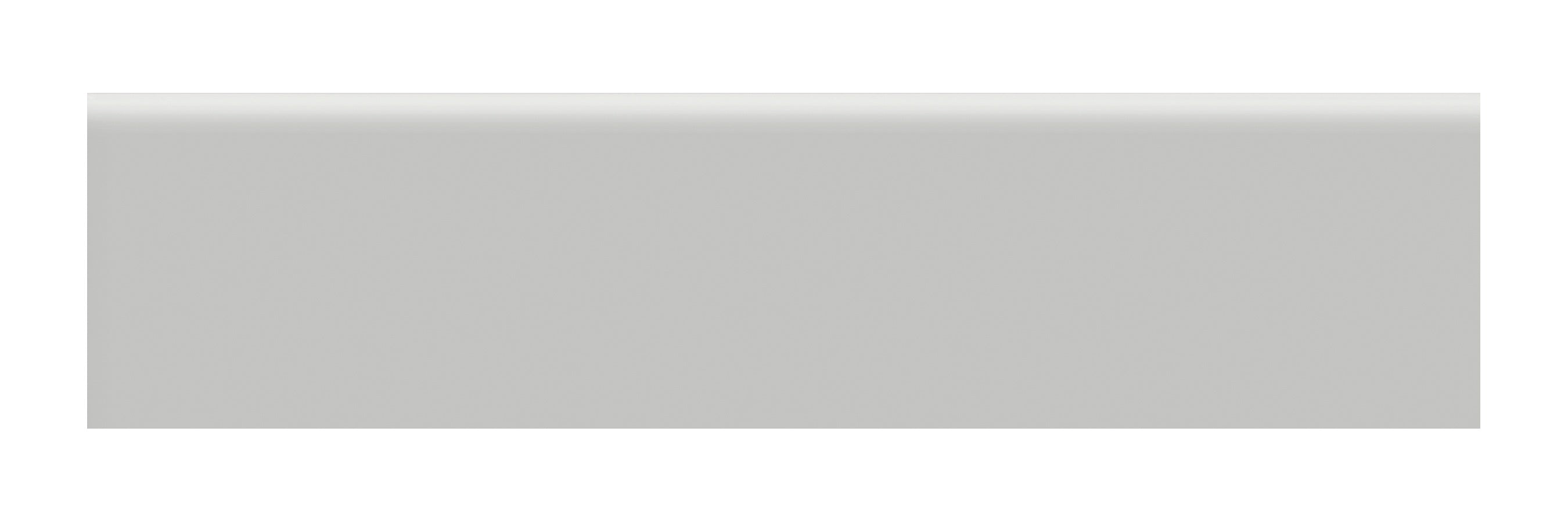 Soho Loft Grey ceramic trim by Anatolia, top-down product view, 2"×8"×5/16" size. Turkish ceramic for floors and walls.