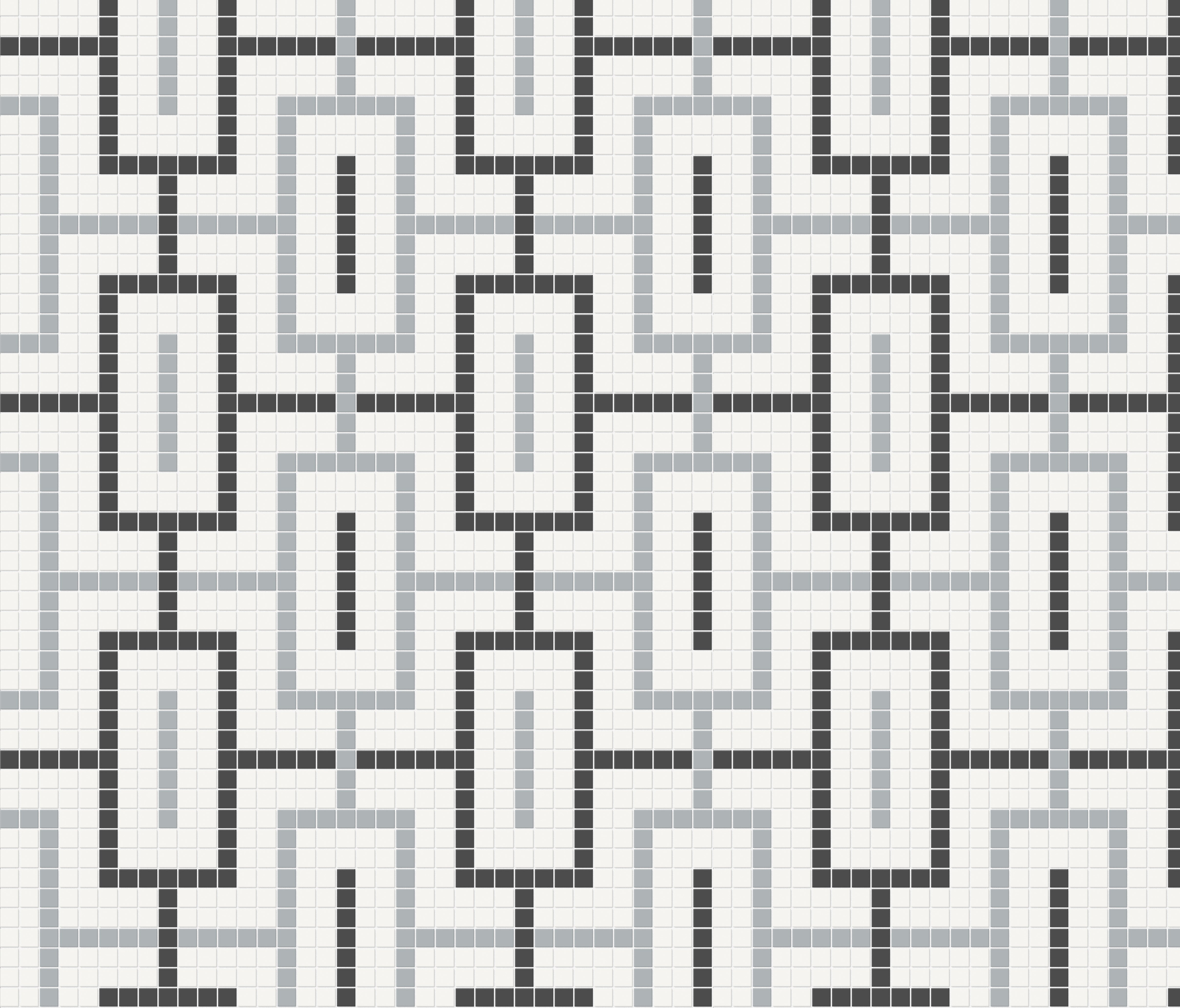 Soho Morning Blend porcelain mosaic by Anatolia, top-down product view, 11 13/32"×11 13/32"×1/4" size. Malaysian porcelain for floors and walls.