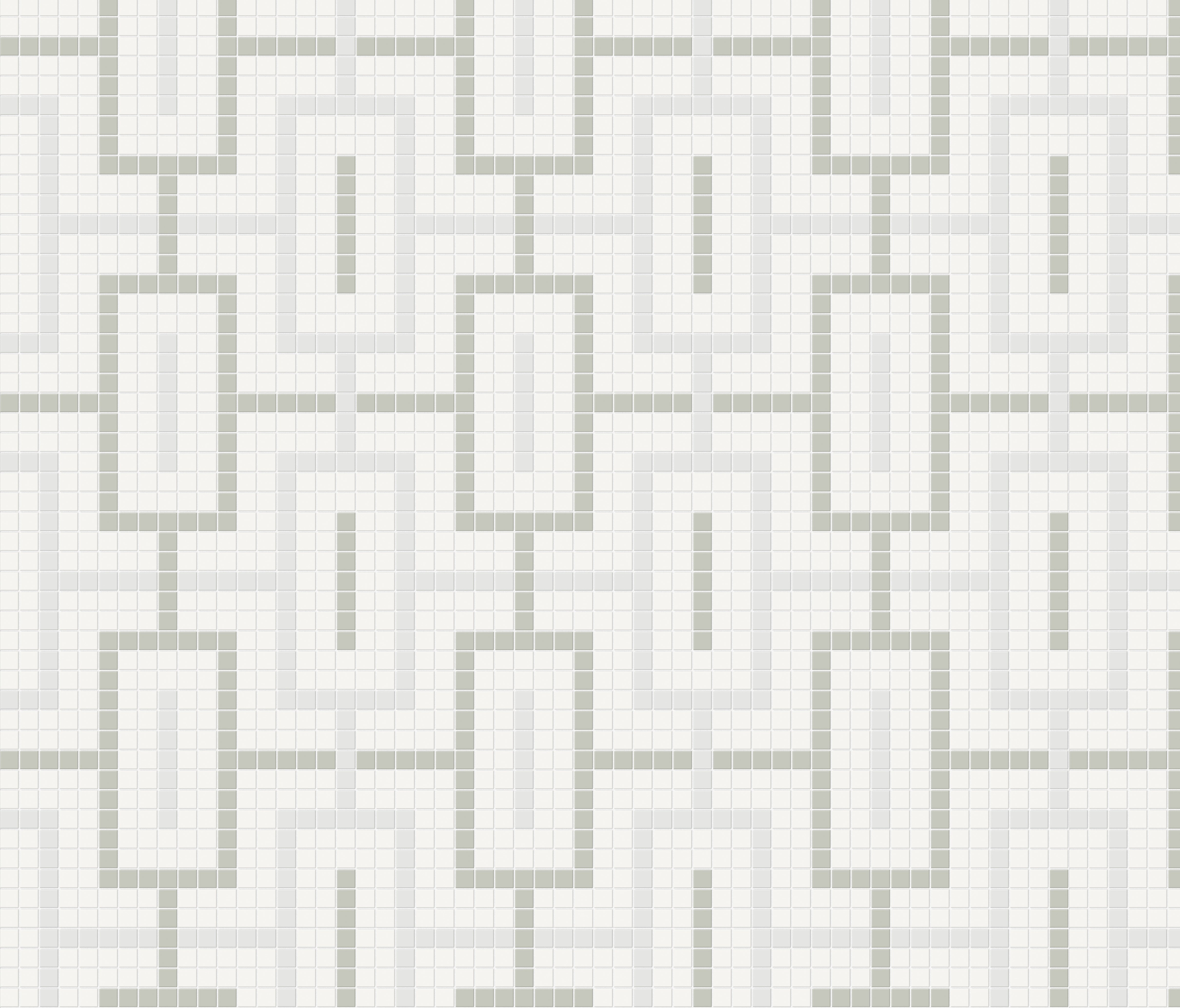 Soho Morning Blend porcelain mosaic by Anatolia, top-down product view, 11 13/32"×11 13/32"×1/4" size. Malaysian porcelain for floors and walls.
