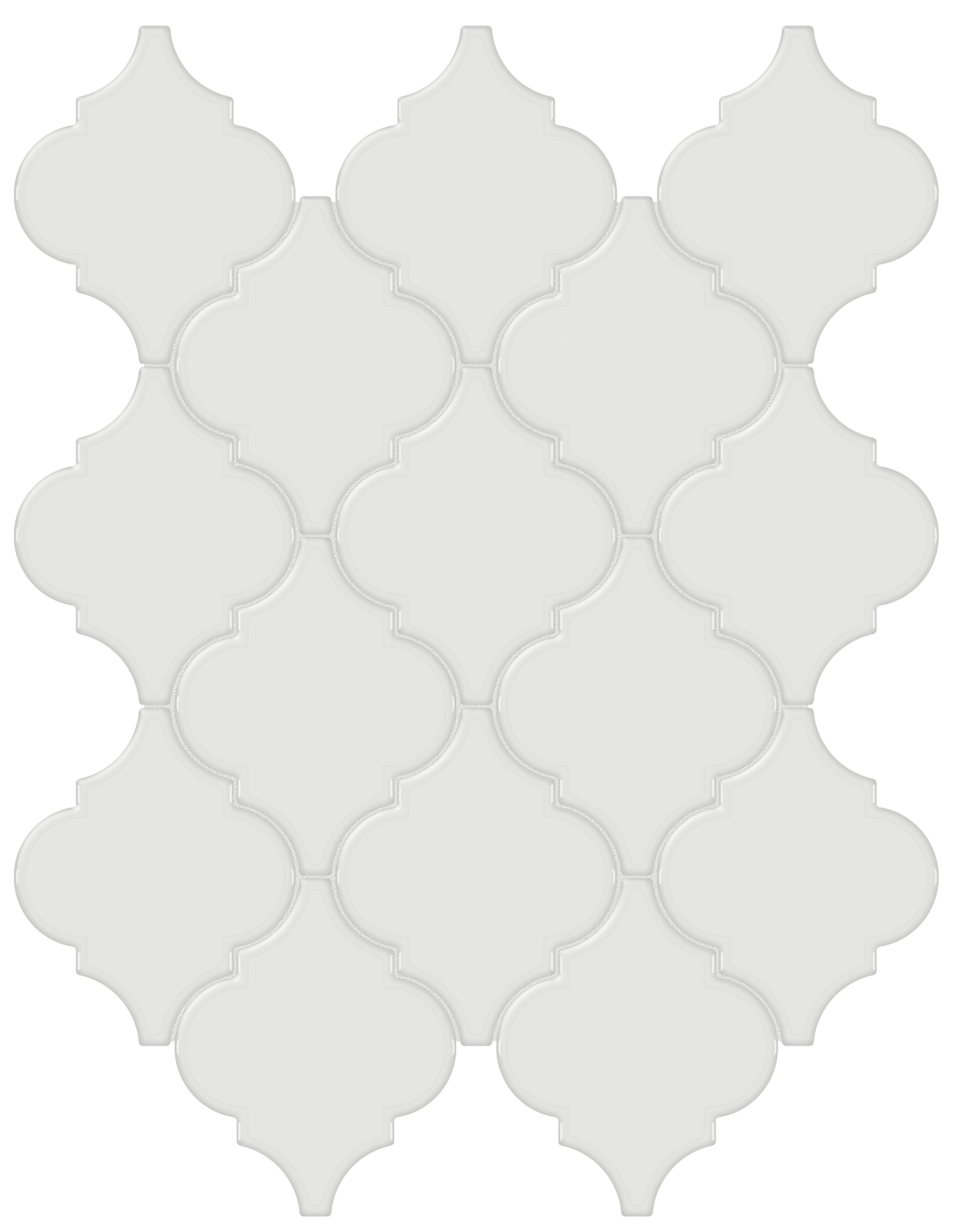 Soho Vintage Grey porcelain mosaic by Anatolia, top-down product view, 10 7/16"×13 5/16"×9/32" size. Malaysian porcelain for floors and walls.