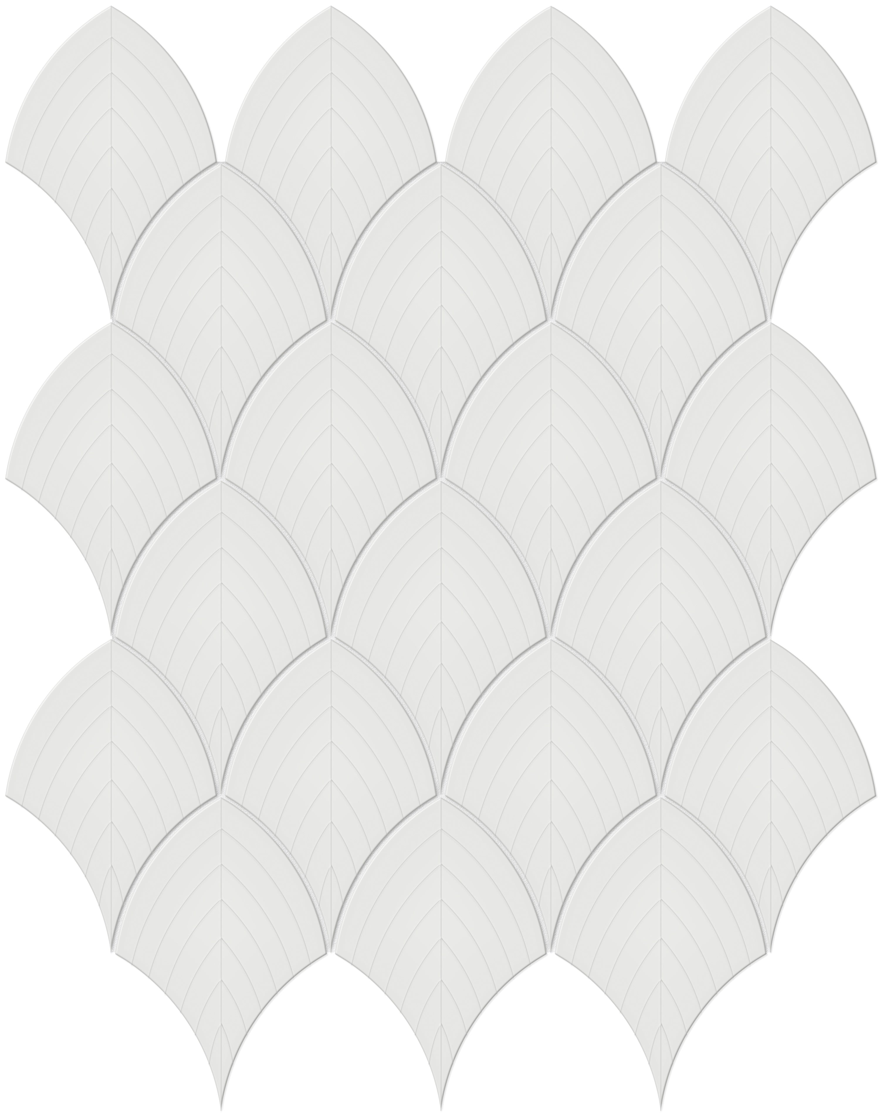 Soho Vintage Grey porcelain mosaic by Anatolia, top-down product view, 10 3/4"×13 11/32"×1/4" size. Malaysian porcelain for floors and walls.