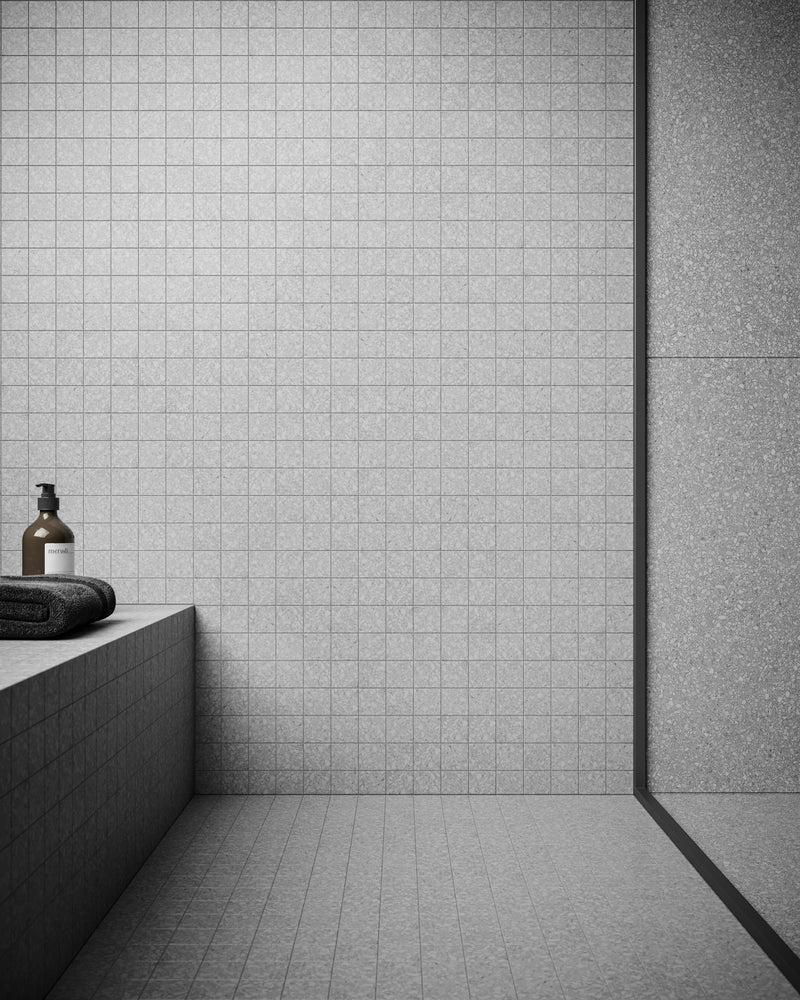 Anatolia Station Ash matte porcelain tile in a room setting — available at Surface Group lifestyle image