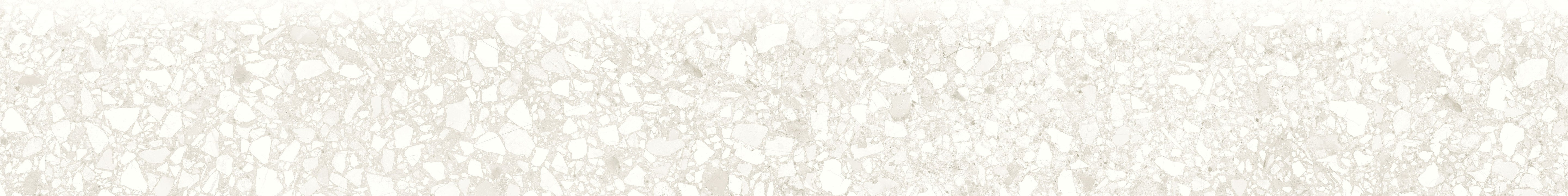 Station Ivory porcelain trim by Anatolia, top-down product view, 3"×24"×11/32" size. Turkish porcelain for floors and walls.