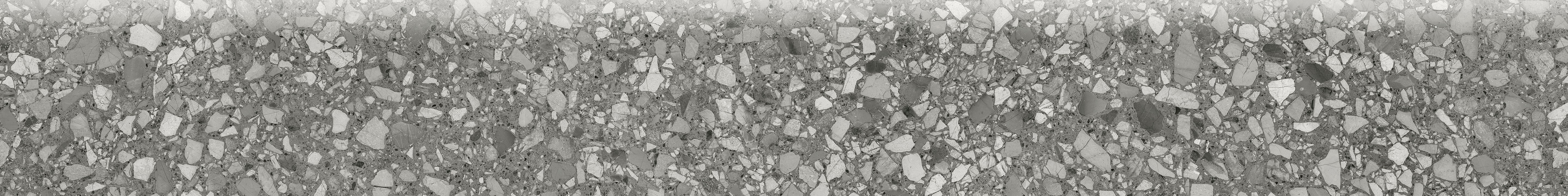 Station Shadow porcelain trim by Anatolia, top-down product view, 3"×24"×11/32" size. Turkish porcelain for floors and walls.