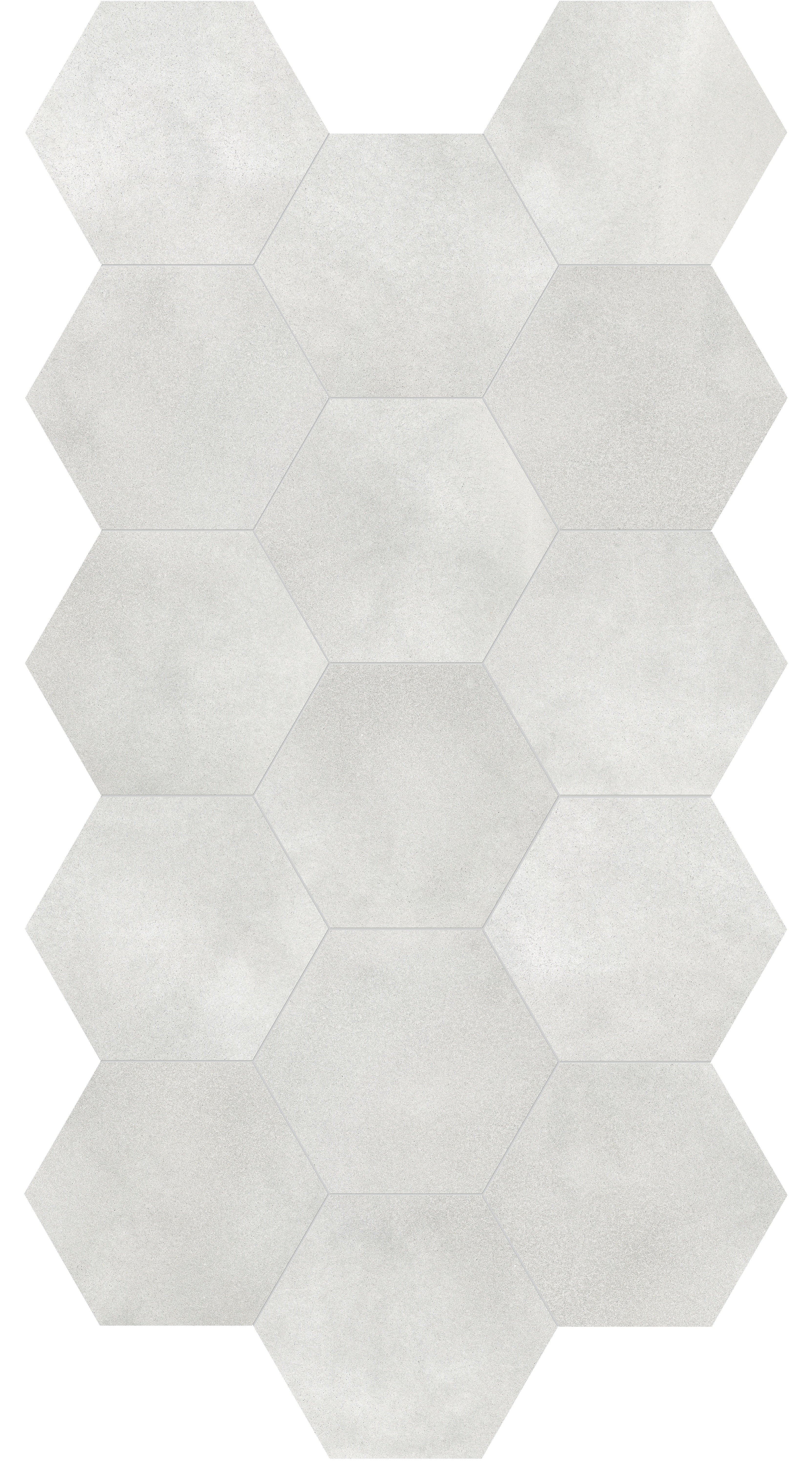 Tapestri Grey Denim porcelain field tile by Anatolia, top-down product view, 8 1/2"×9 27/32"×11/32" size. Turkish porcelain for floors and walls.