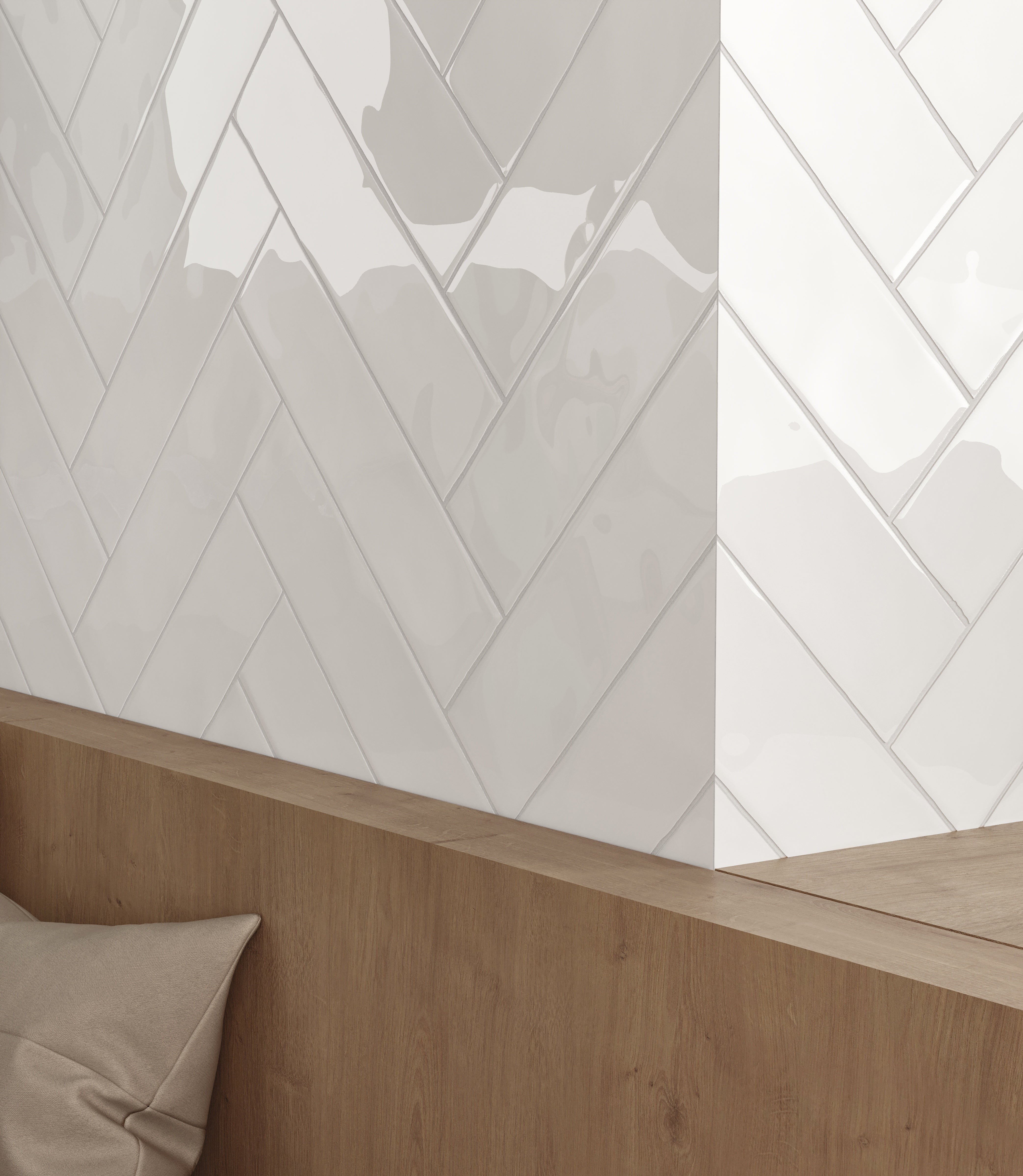 TERAMODA: Powder Ceramic Field Tile (3"×12"×11/32" | Glossy | Pressed)