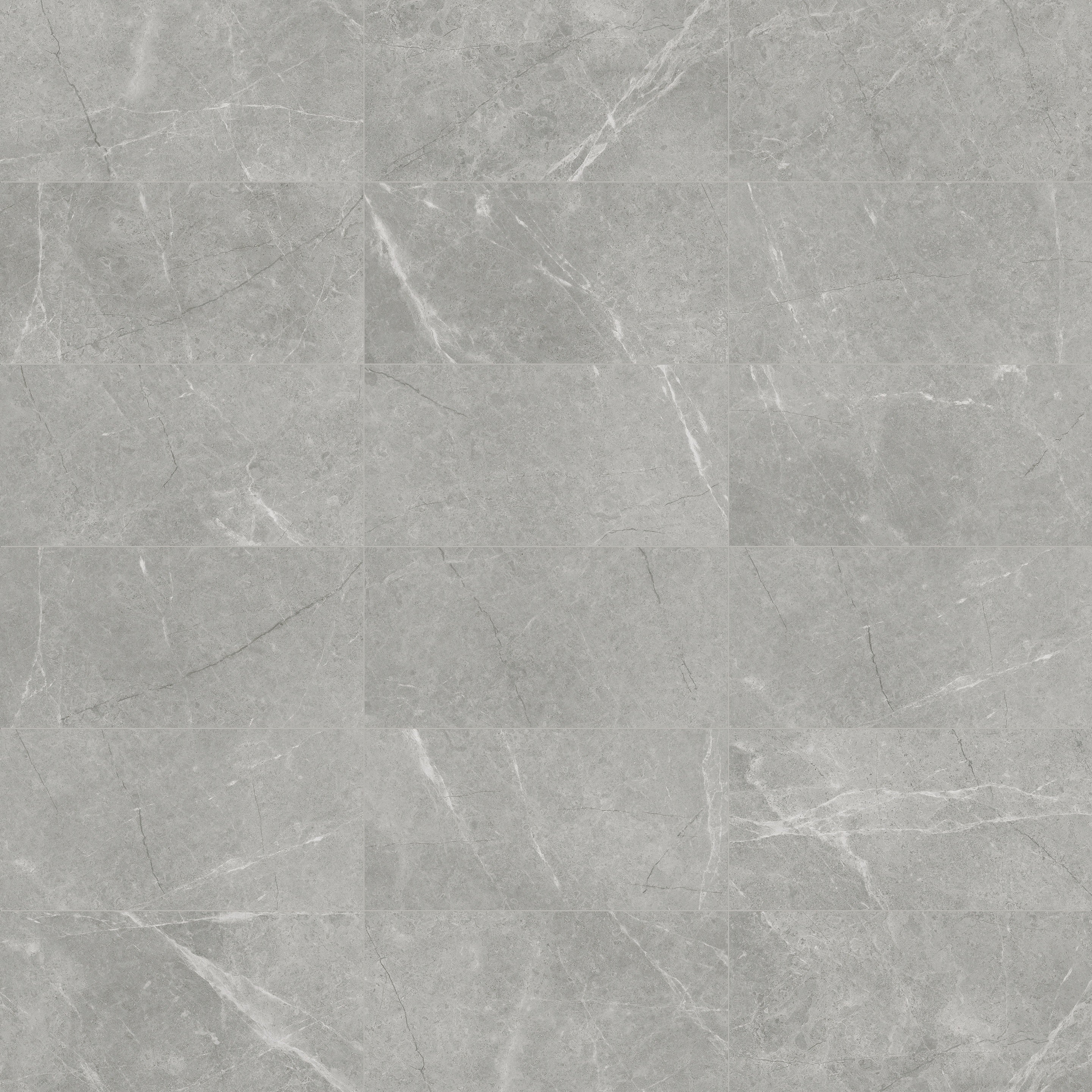 Torino Argento porcelain trim by Anatolia, top-down product view, 3"×12"×11/32" size. Turkish porcelain for floors and walls.