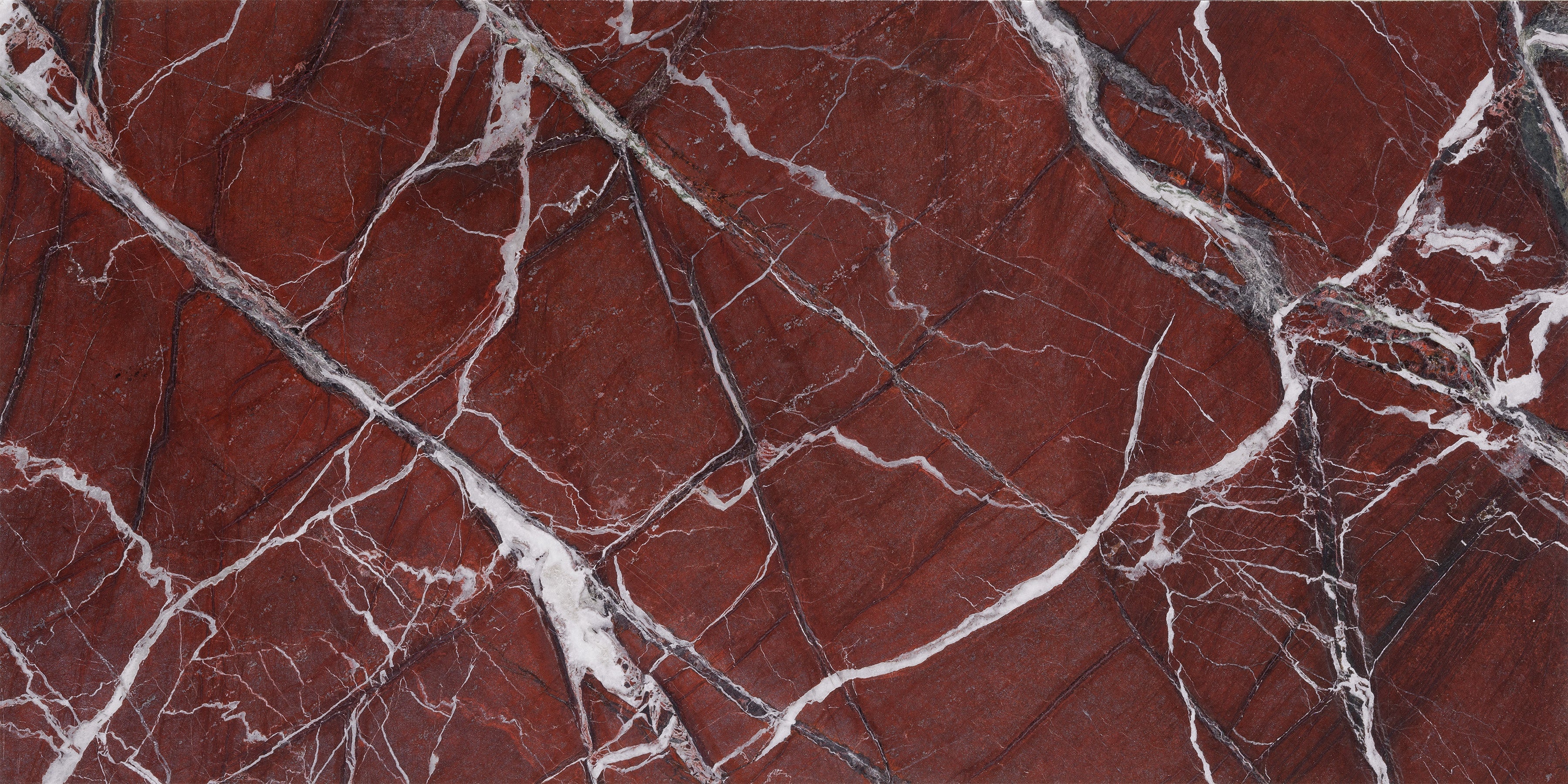 Tuscano Rosso marble field tile by Anatolia, top-down product view, 12"×24"×15/32" size. Turkish marble for floors and walls.