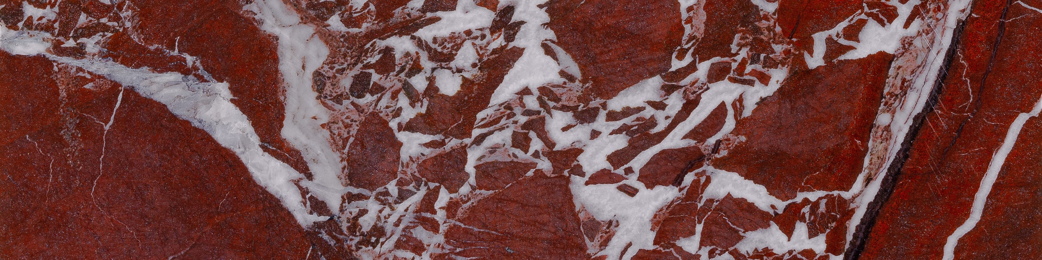 Tuscano Rosso marble field tile by Anatolia, top-down product view, 3"×12"×15/32" size. Turkish marble for floors and walls.