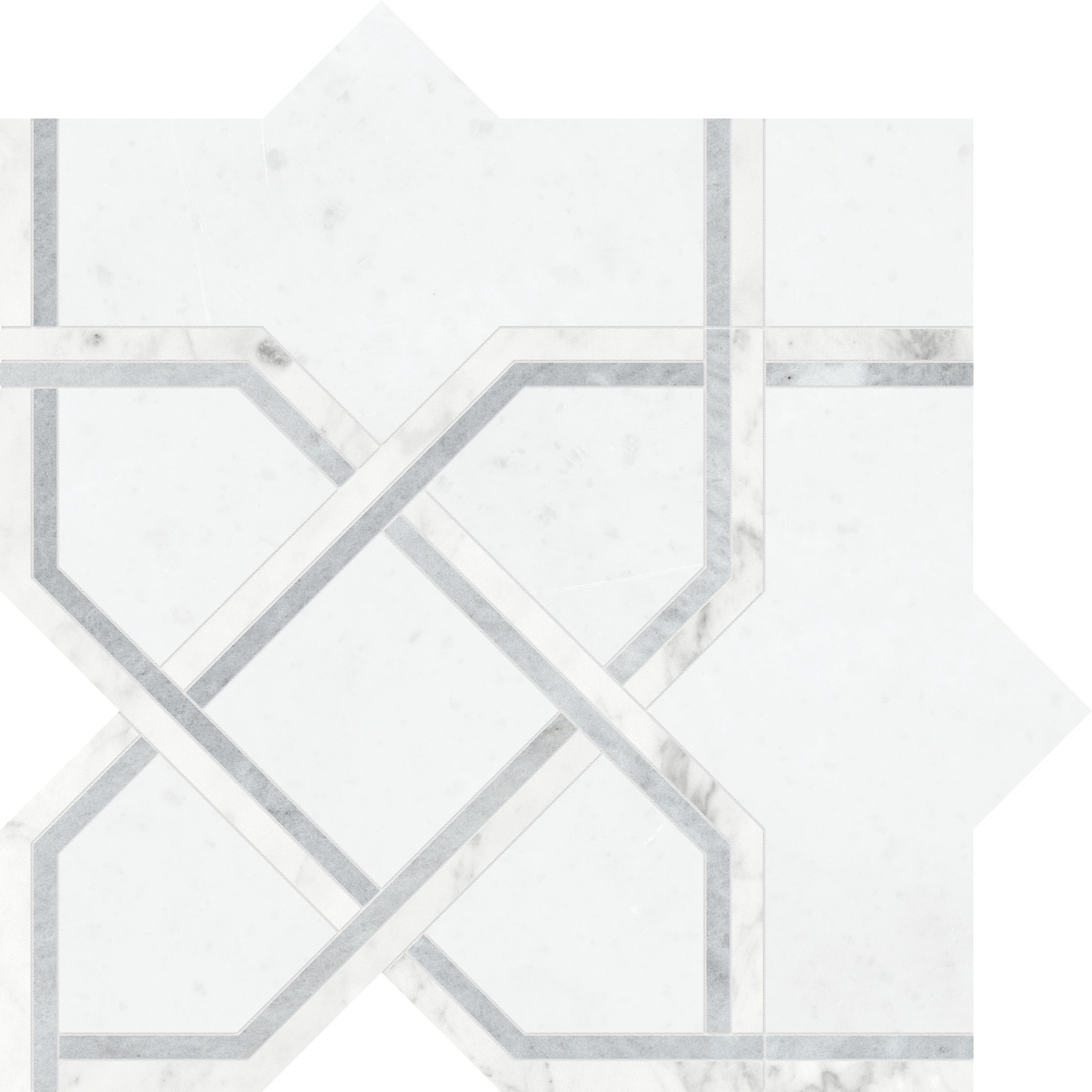Utopio Dove mixed mosaic by Anatolia, top-down product view, 10 1/32"×10 1/32"×3/8" size. Turkish mixed for floors and walls.