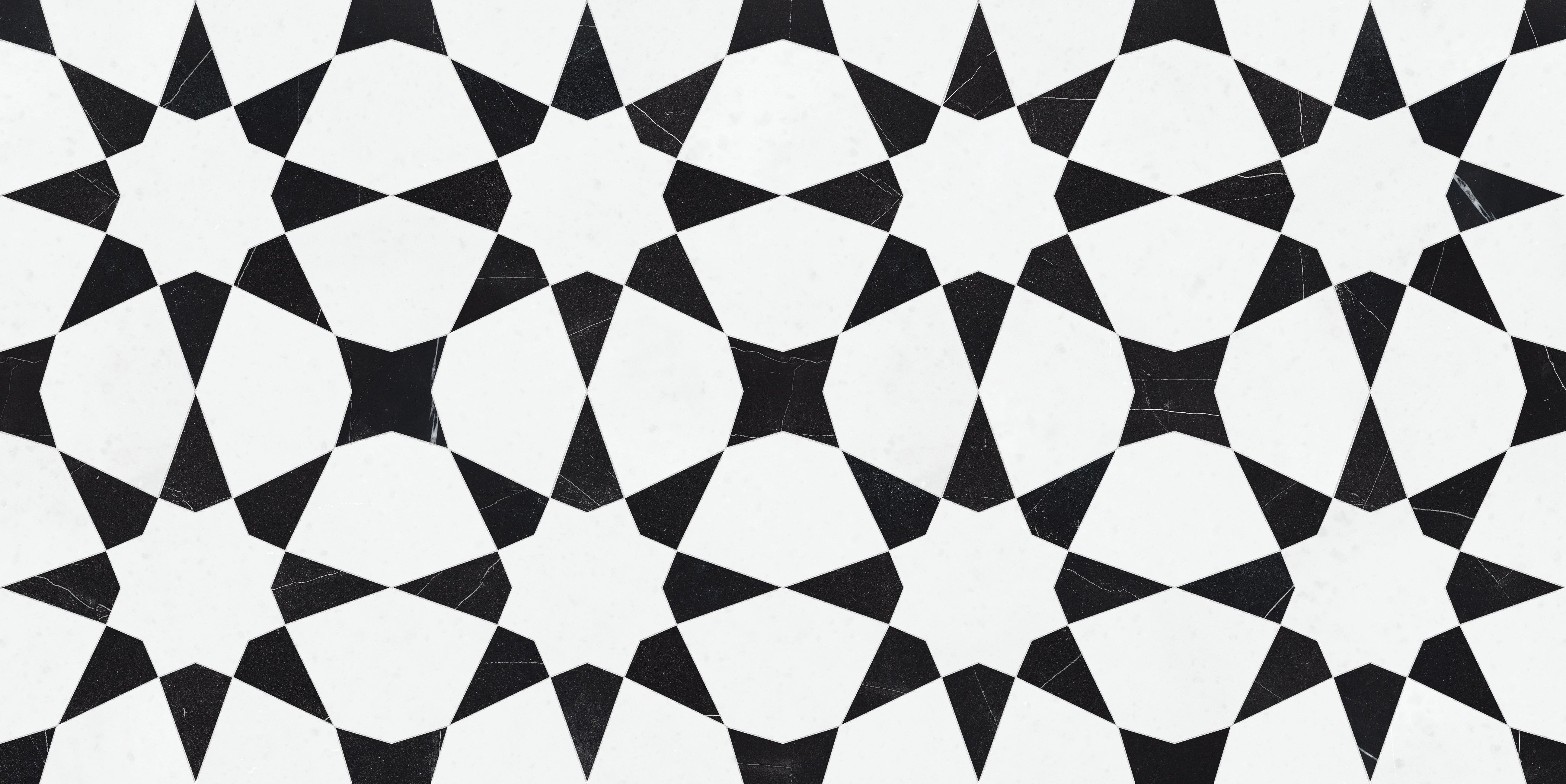 Utopio Nero mixed mosaic by Anatolia, top-down product view, 8 5/8"×8 21/32"×3/8" size. Turkish mixed for floors and walls.