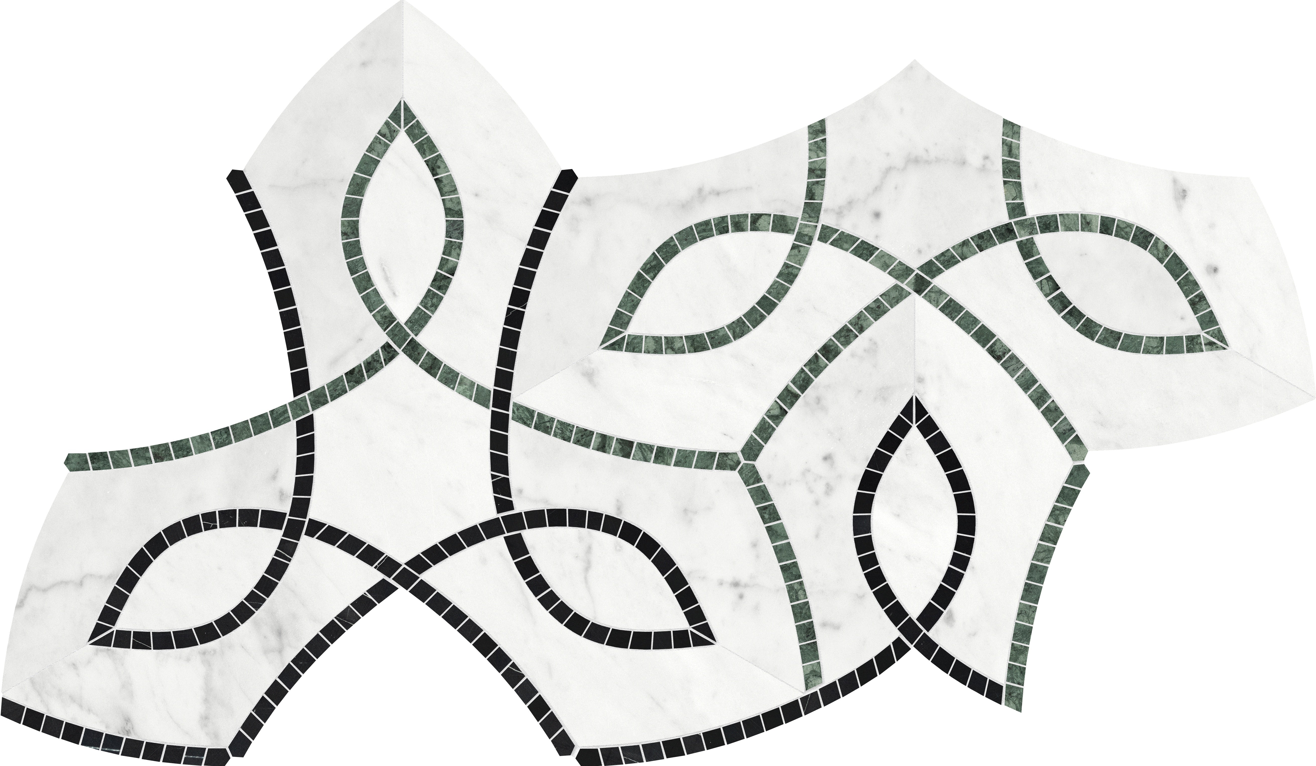 Utopio Pine mixed mosaic by Anatolia, top-down product view, 7 7/8"×13 19/32"×3/8" size. Turkish mixed for floors and walls.