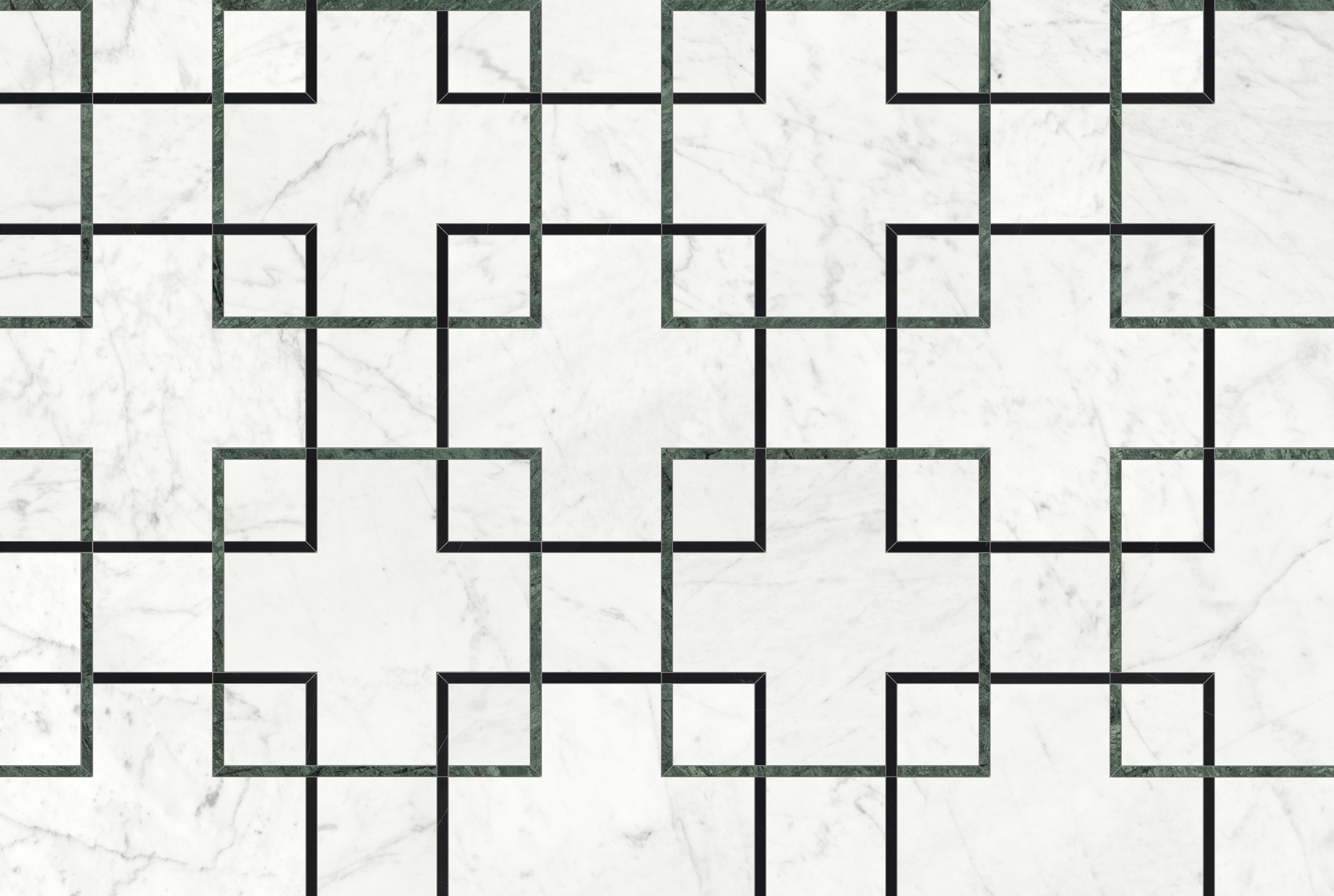 Utopio Pine mixed mosaic by Anatolia, top-down product view, 10 3/4"×10 3/4"×3/8" size. Turkish mixed for floors and walls.