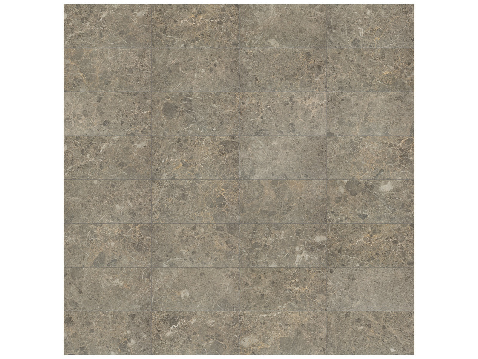 Velutto Ash marble trim by Anatolia, top-down product view, 1/2"×12"×5/8" size. Turkish marble for floors and walls.