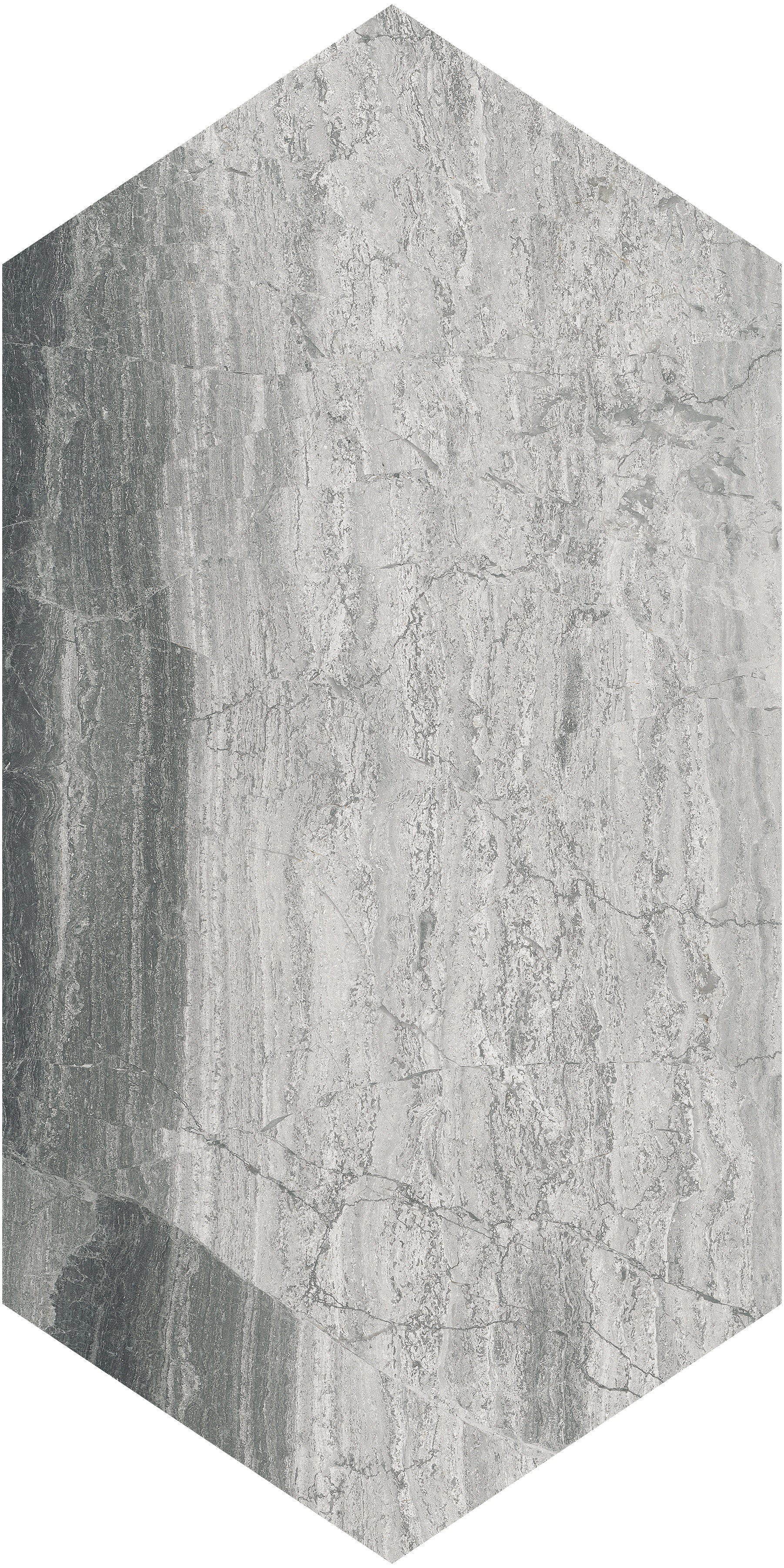 Volcana Notte marble field tile by Anatolia, top-down product view, 24"×19 11/16"×15/32" size. Turkish marble for floors and walls.