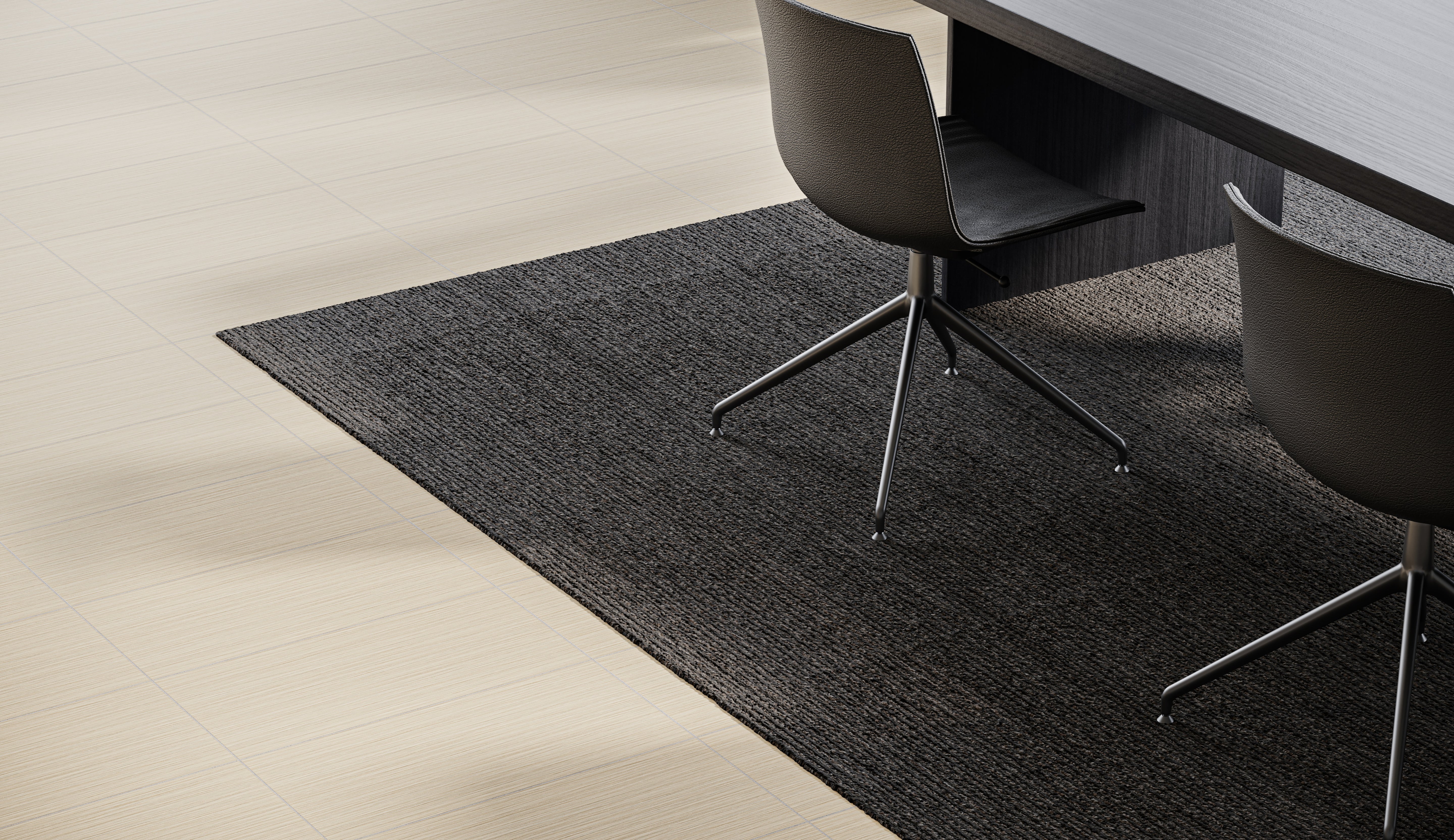 Zera Annex Oyster porcelain trim by Anatolia, top-down product view, 3"×24"×11/32" size. Malaysian porcelain for floors and walls.