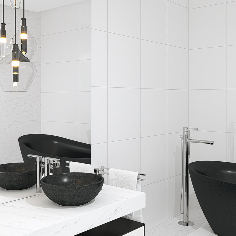 Aspen White Marble – Brass and Limestone and Marble collection