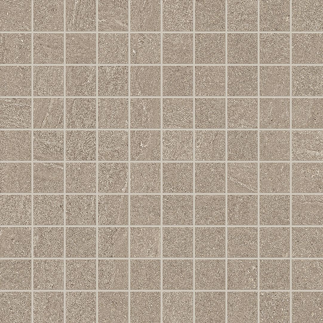 Elegance Pro TAUPE porcelain mosaic tile by Emil, naturale finish, 12"x12" size. Premium Italian porcelain for floors and walls.