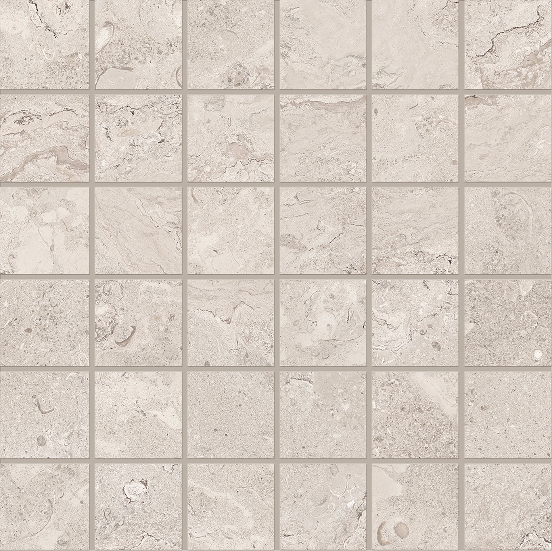Unique Bourgogne Gris porcelain mosaic tile by Emil, 11 13/16"x11 13/16"x9-mm size. Premium Italian porcelain for floors and walls.