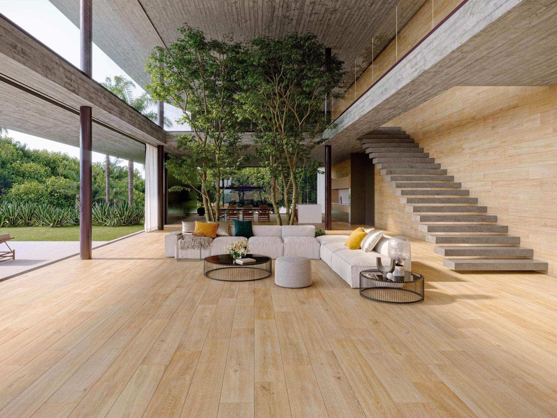 Tanzania Nut Floor Tile (9x59x11-mm | matt)