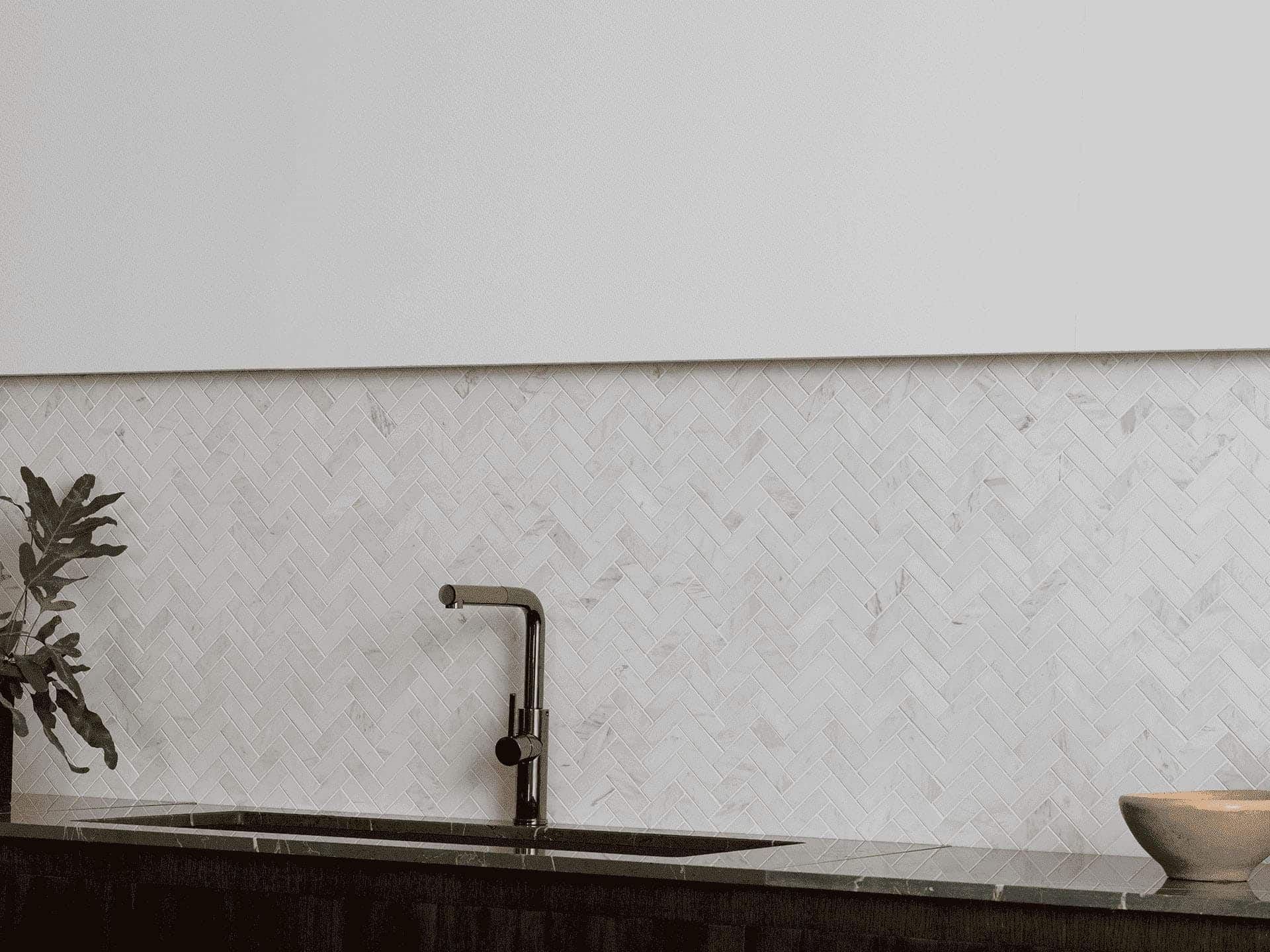 Lines Persian White Cambric Mosaic (10x13 | matt)