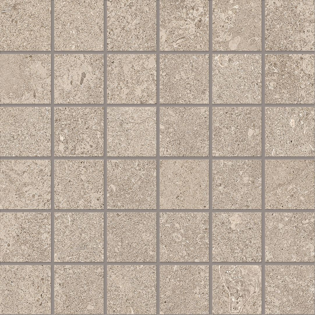 MaPierre Naturel porcelain mosaic tile by Emil, naturale finish, 11 13/16"x11 13/16"x9.5-mm size. Premium Italian porcelain for floors and walls.