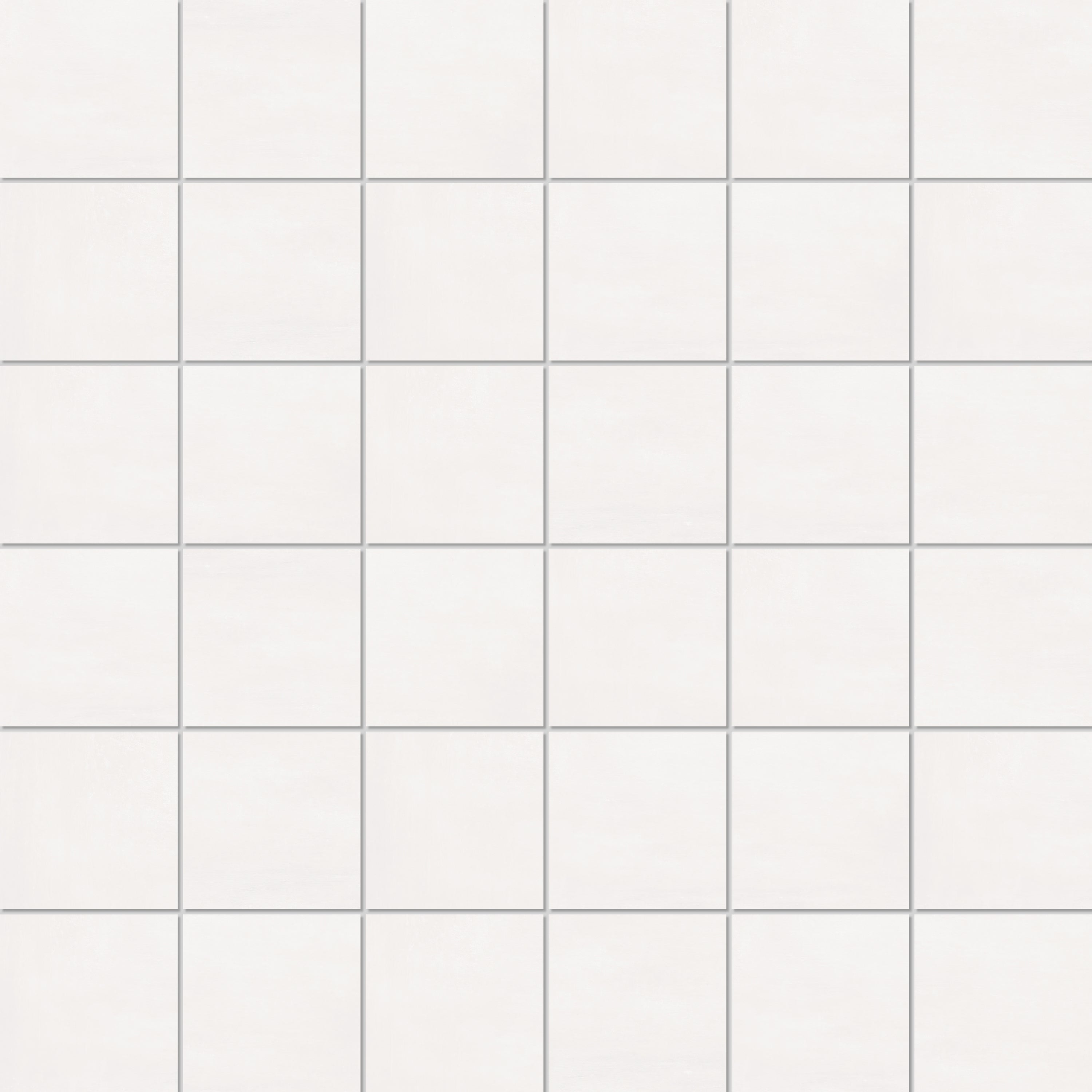 NEW YORK White porcelain mosaic, top-down product view, 12"×12"×5/16" size. Premium porcelain for floors and walls.