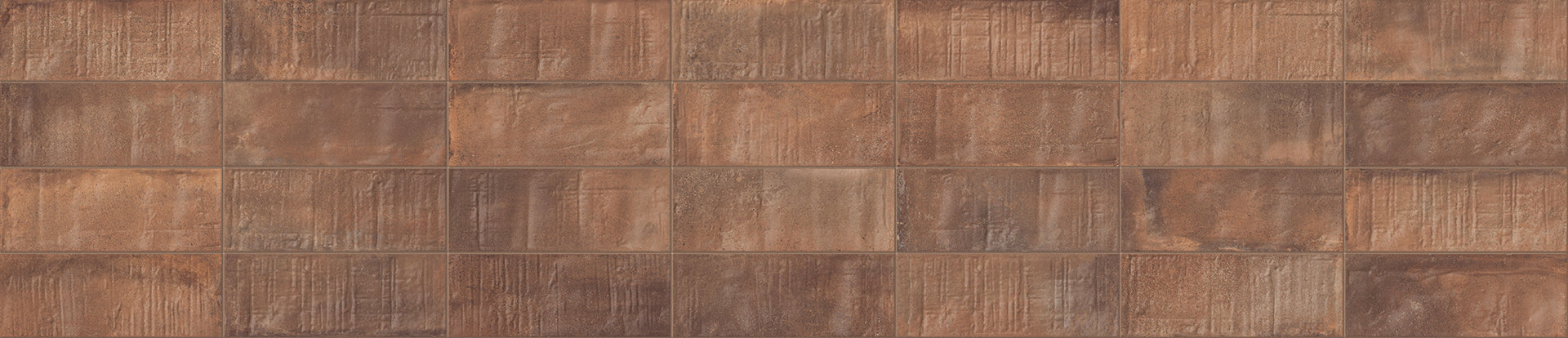 Forme TERRACOTTA porcelain field tile by Emil, naturale finish, 3"x8" size. Premium Italian porcelain for floors and walls.