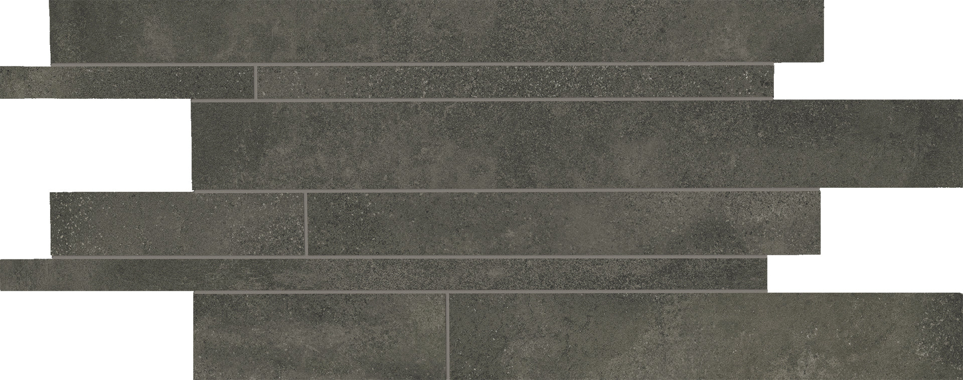 Be-Square Black porcelain decorative accent tile by Emil, naturale finish, 11 13/16"x23 5/8"x9.5-mm size. Premium Italian porcelain for floors and walls.