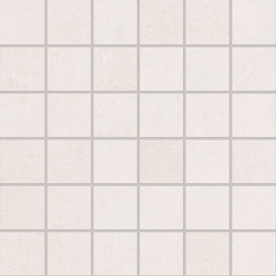 Pigmento PERLA porcelain mosaic tile by Emil, silktech finish, 12"x12" size. Premium Italian porcelain for floors and walls.