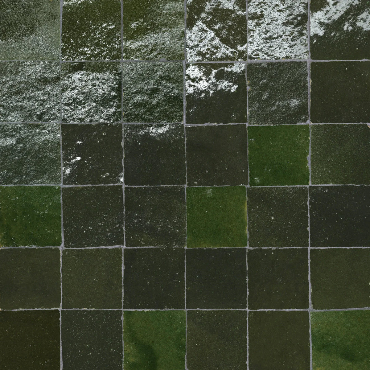 BUY ONLINE: Casa Verde Forest Zellige Straight Stack Mosaic | 12