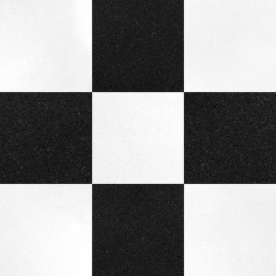 Absolute Black & Thassos White Checkerboard – Granite and Marble collection